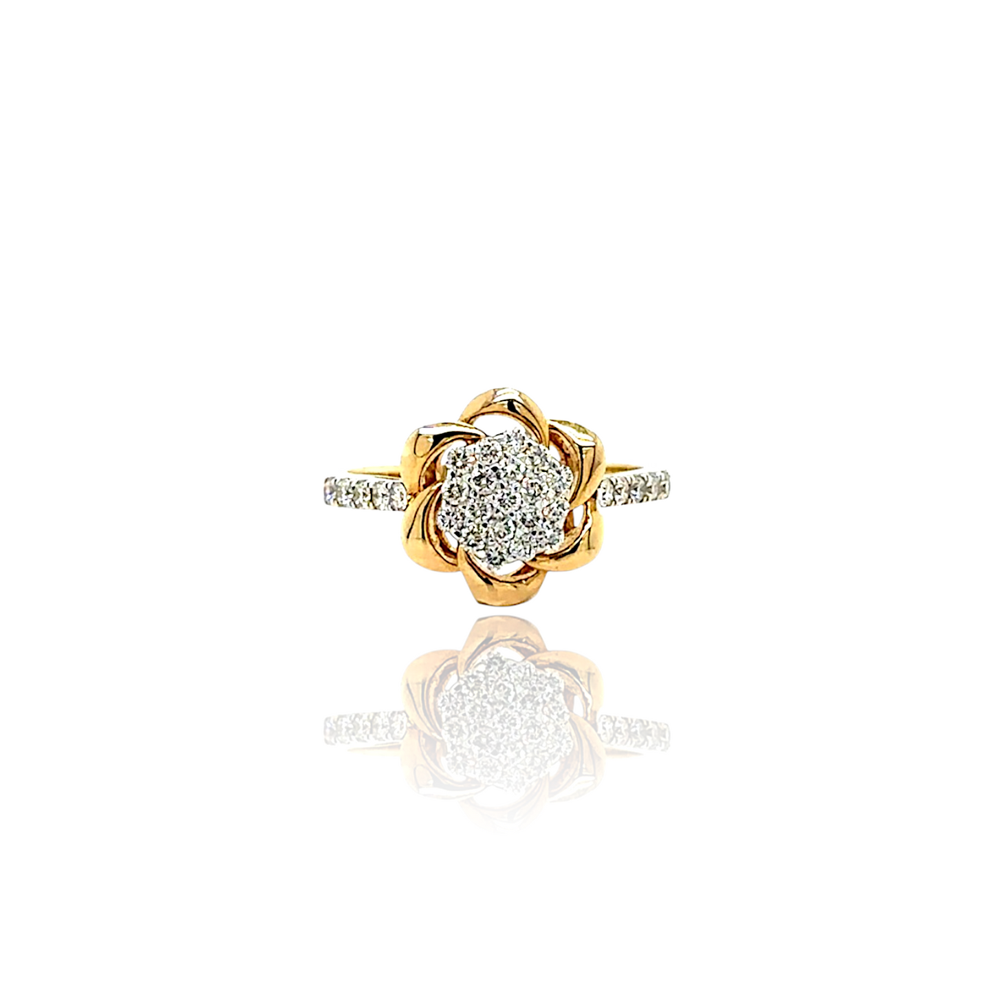 Blooming Lotus Diamond Ring