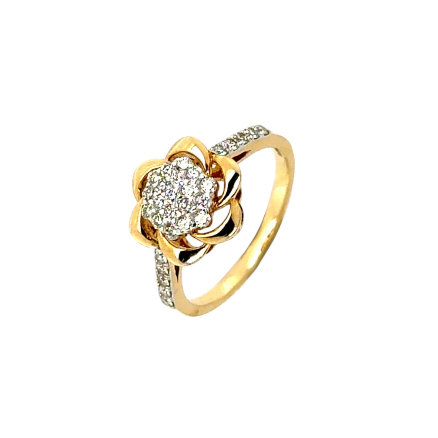 Blooming Lotus Diamond Ring