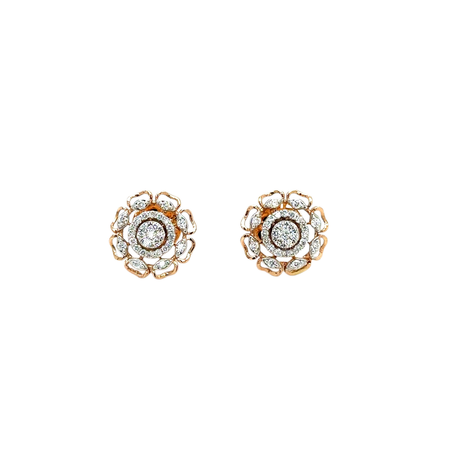 Blooming Diamond Floral Studs