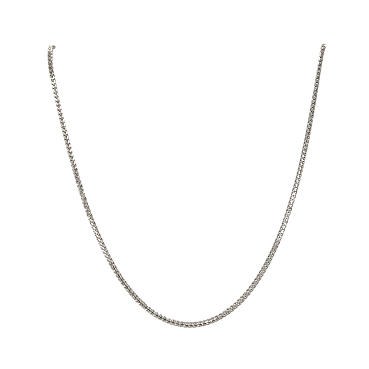 Minimalist White Gold Chain Necklace