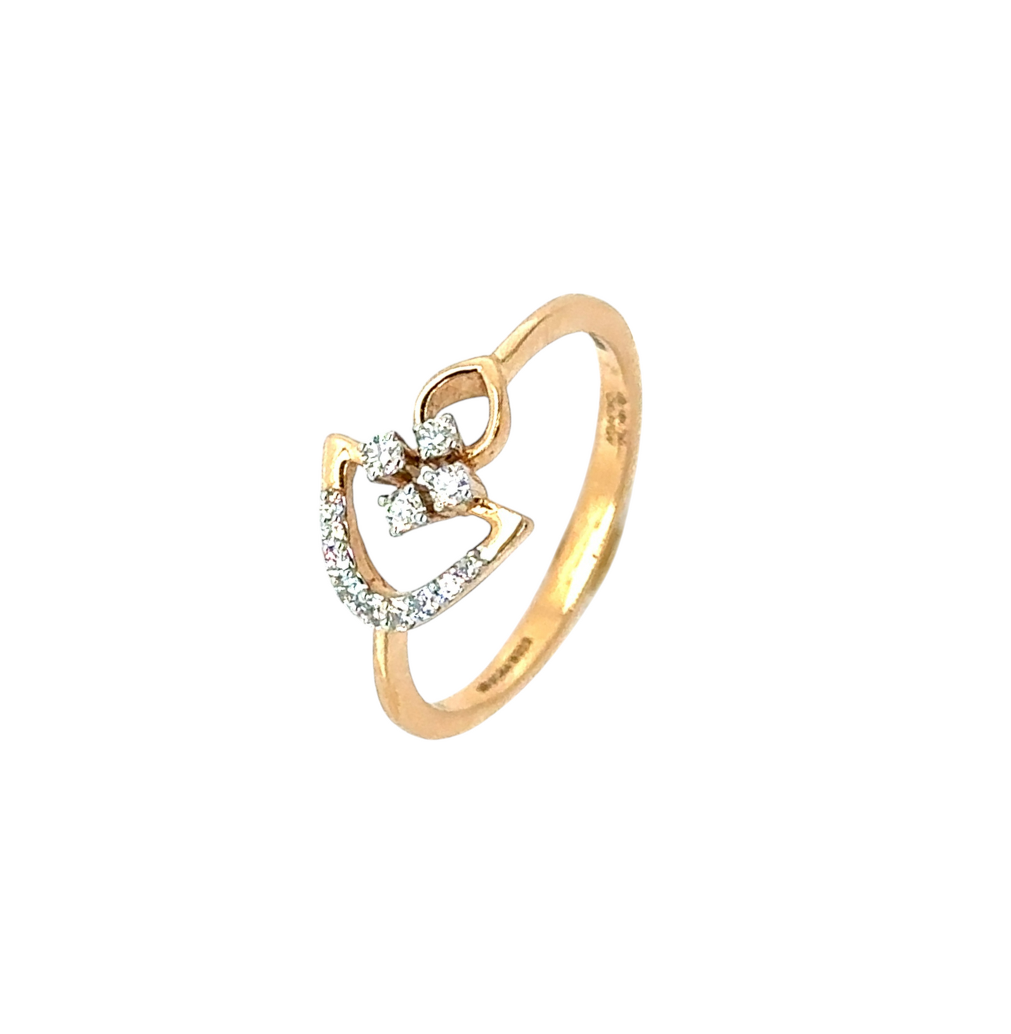 Delicate Floral Diamond Ring