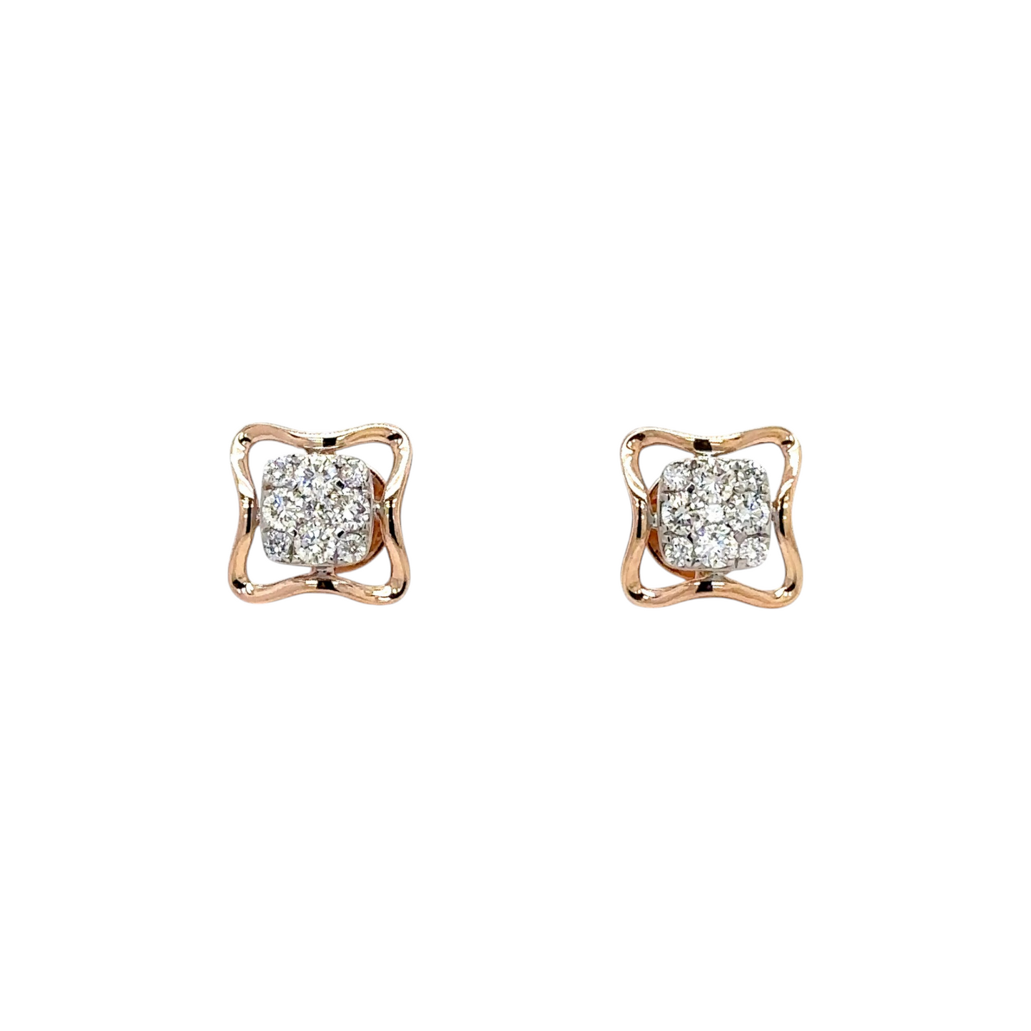 Classic Cushion Diamond Stud Earrings