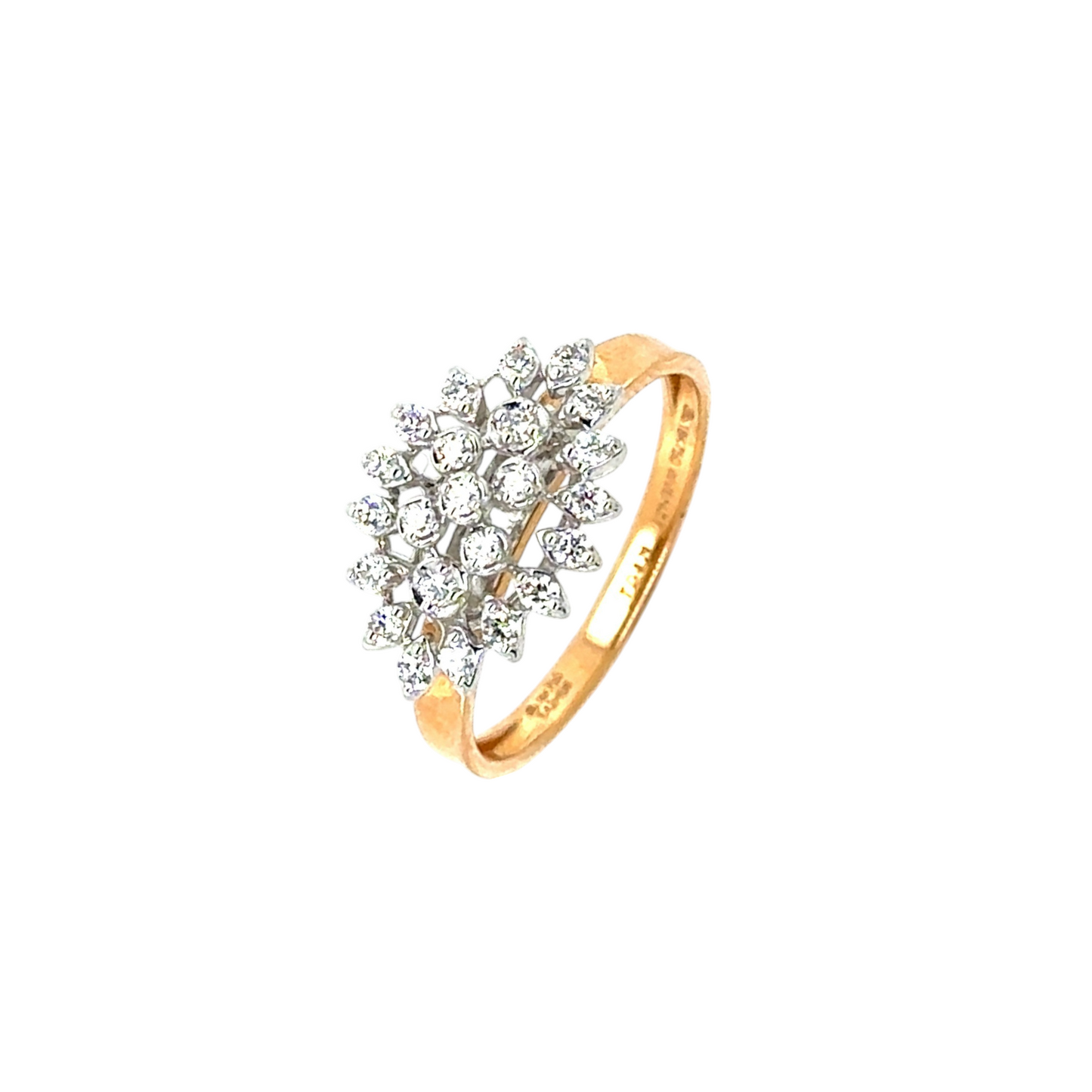 Radiant Cluster Bloom Ring