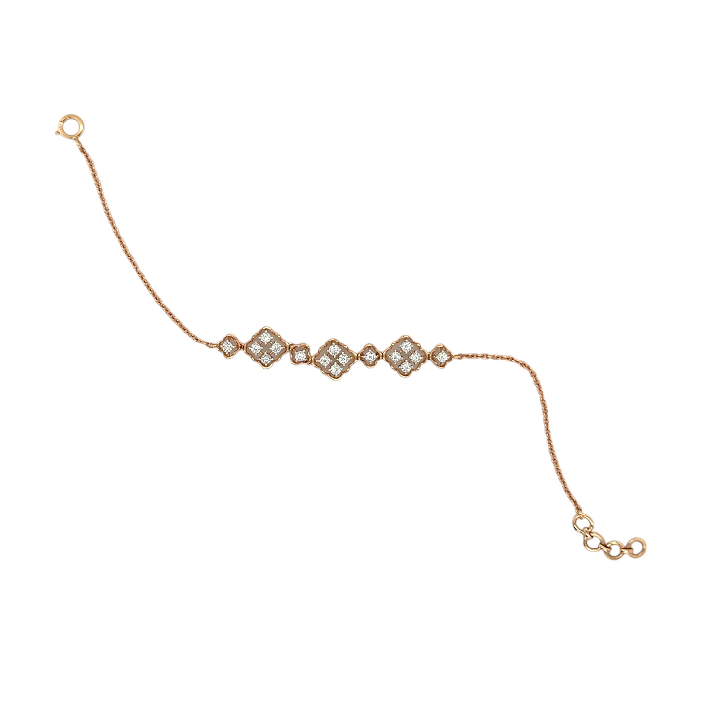 Diamond Cluster Bracelet