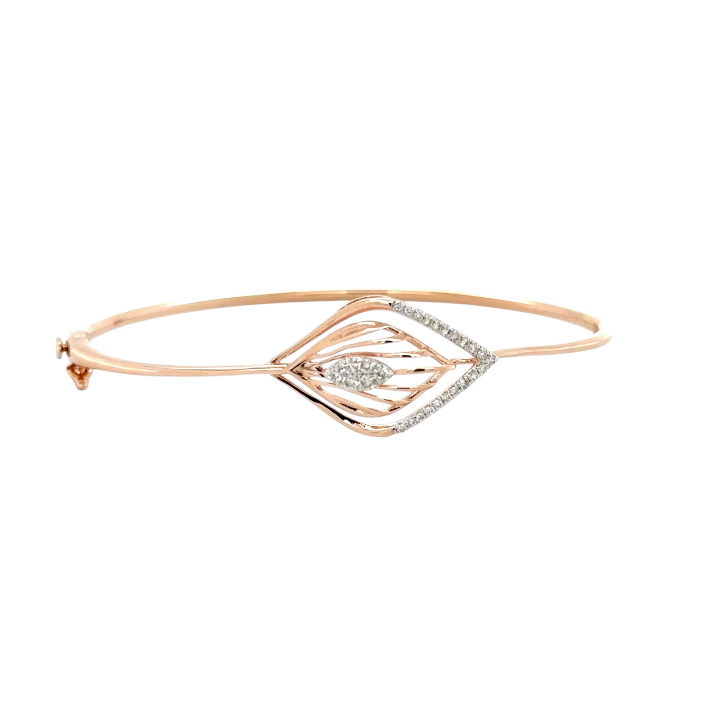 Delicate Rose Gold Diamond Drop Bracelet