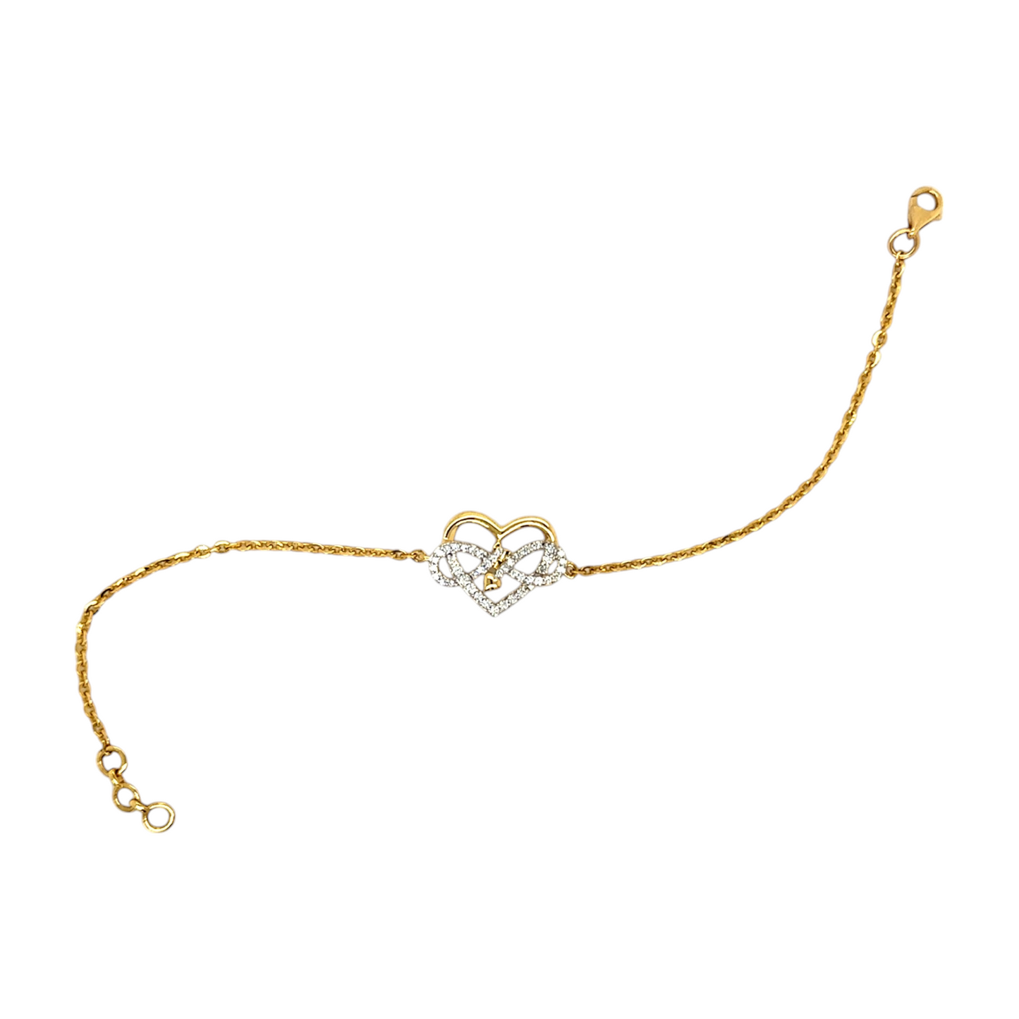 Heart-Inspired Diamond Bracelet