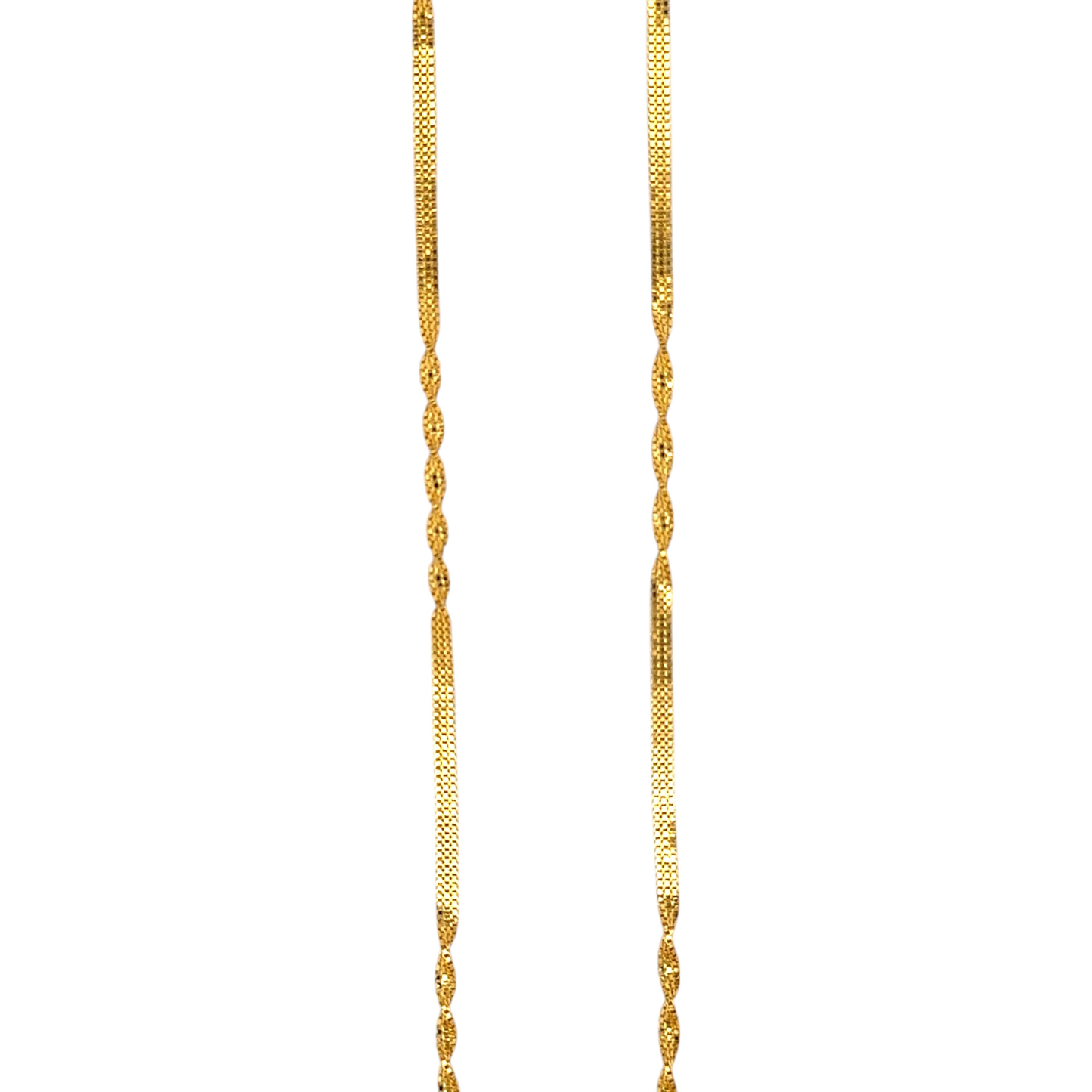 Twisted Gold Chain with Textured Detailing