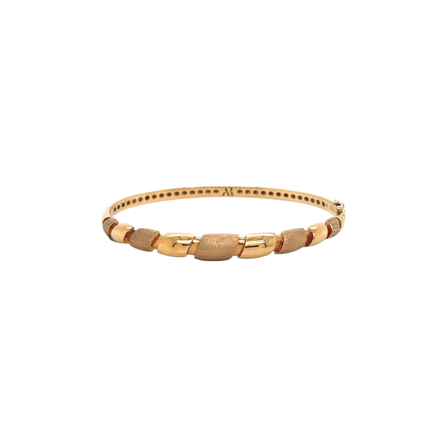 Textured Gold Bracelet with Modern Finish