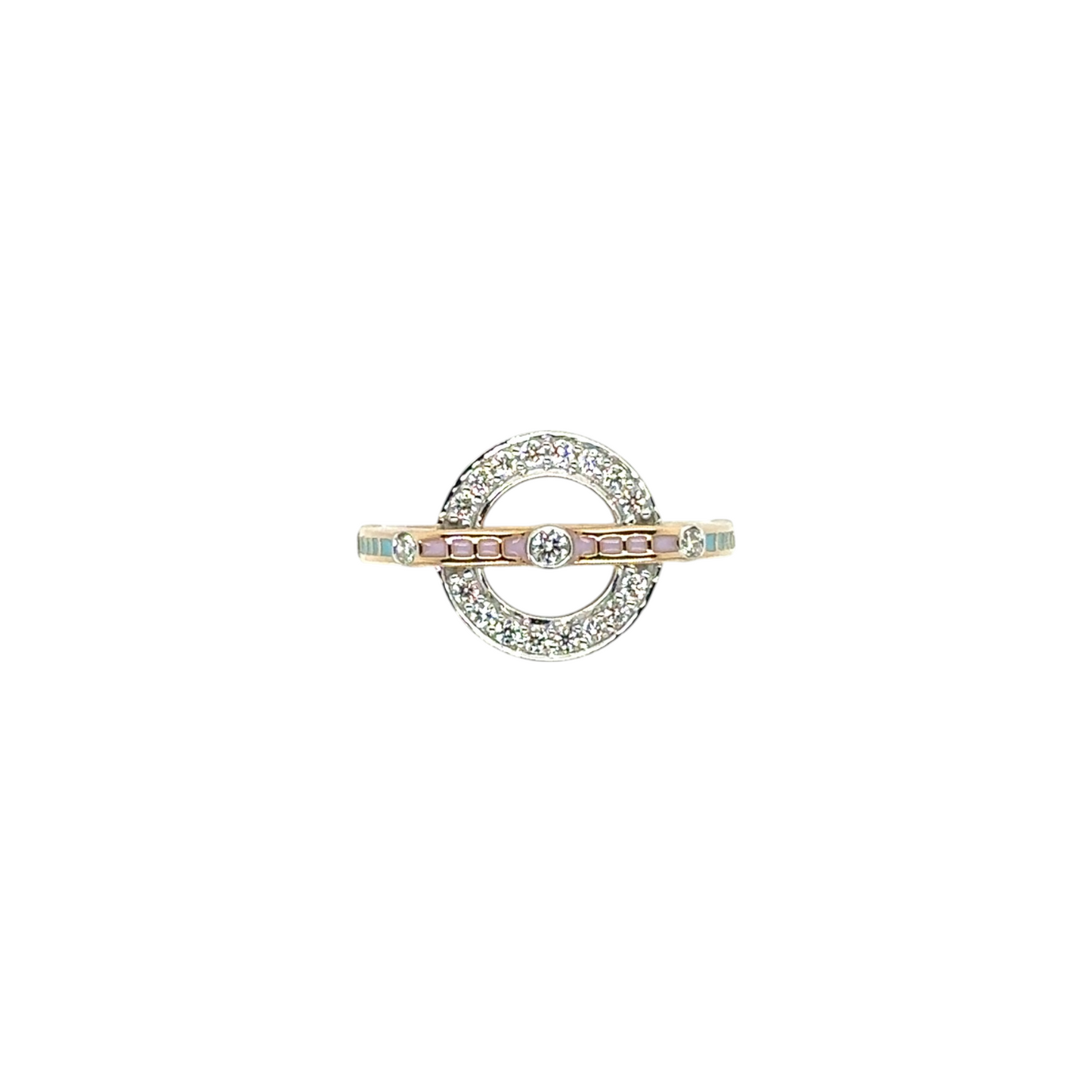 Modern Orbit Diamond Ring