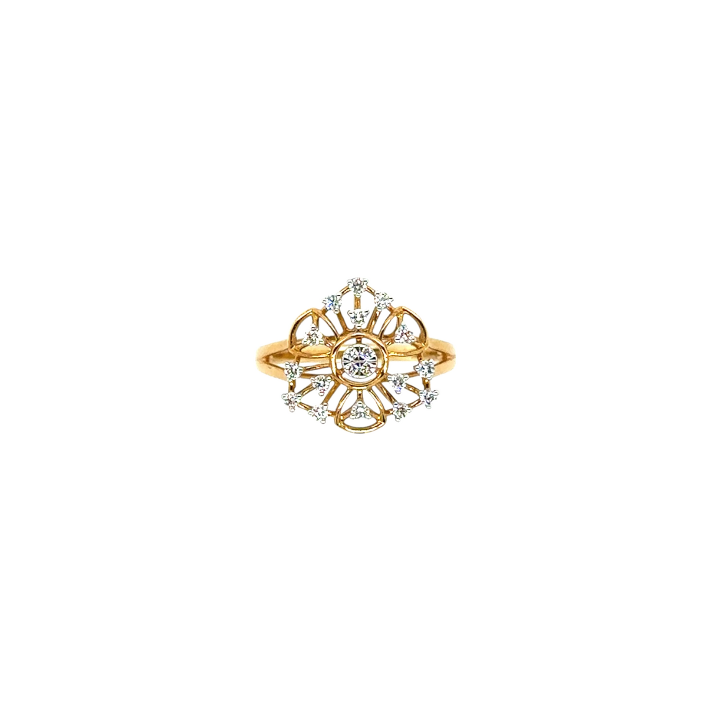 Ethereal Floral Diamond Ring