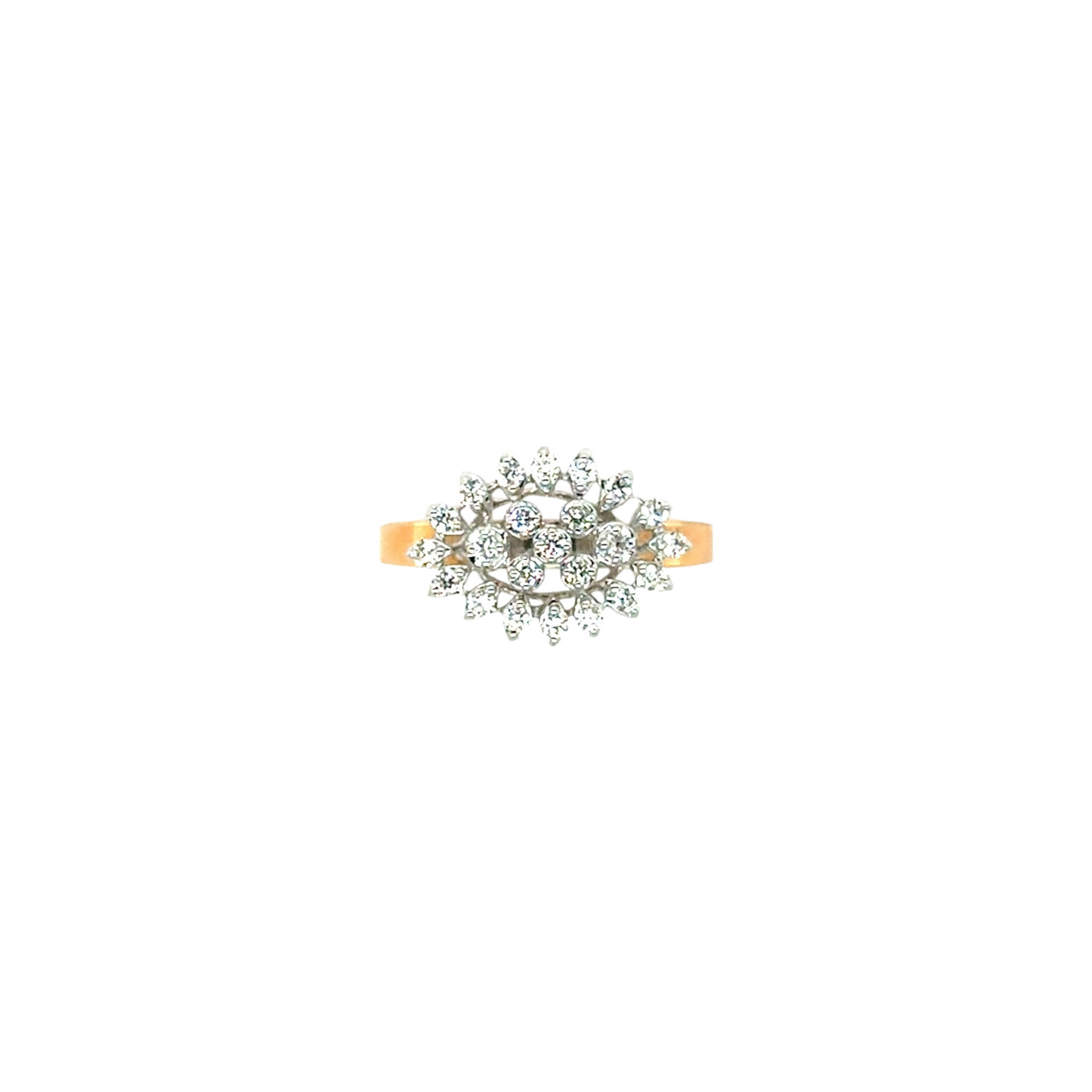 Radiant Cluster Bloom Ring