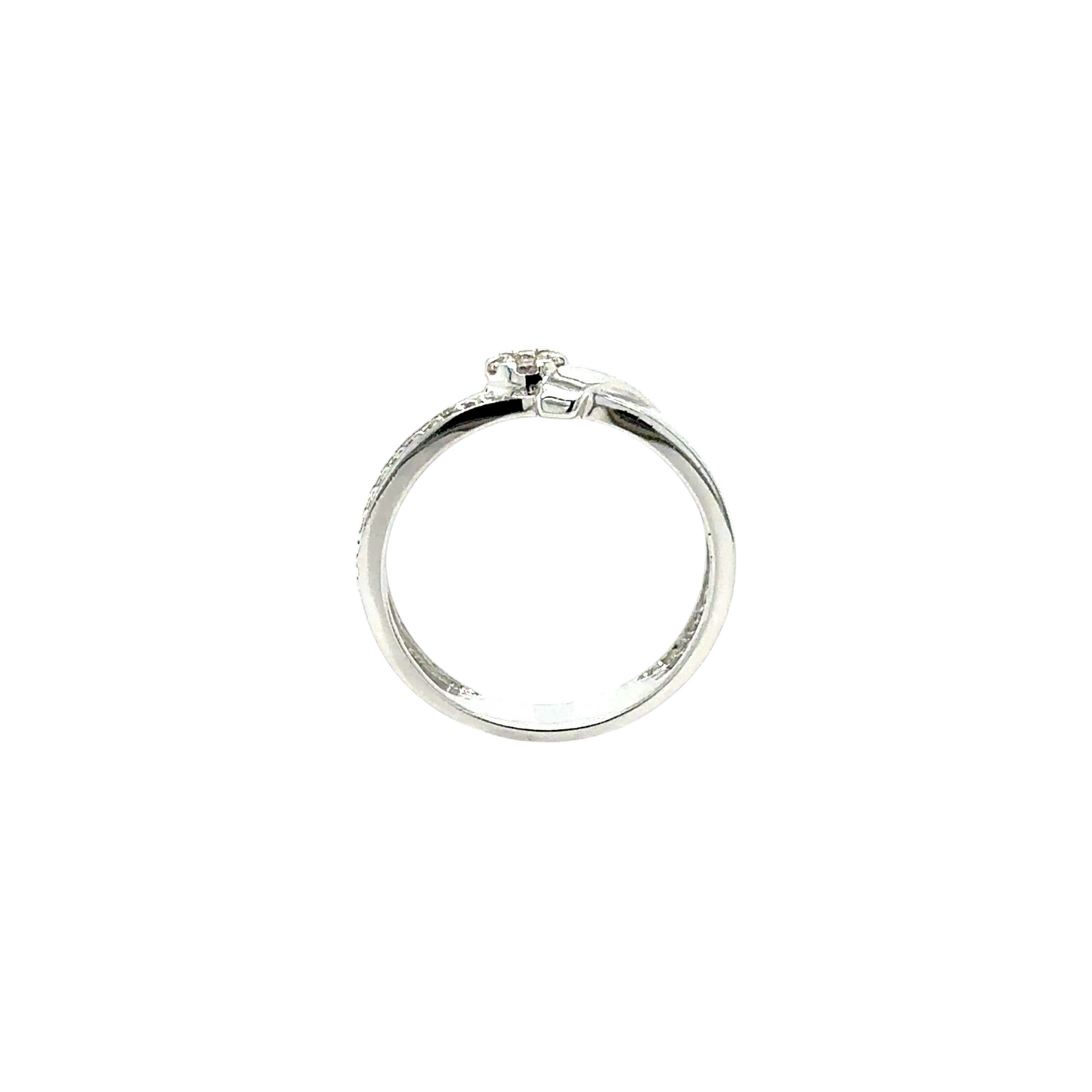 Sleek White Gold Diamond Men's Ring with Modern Design