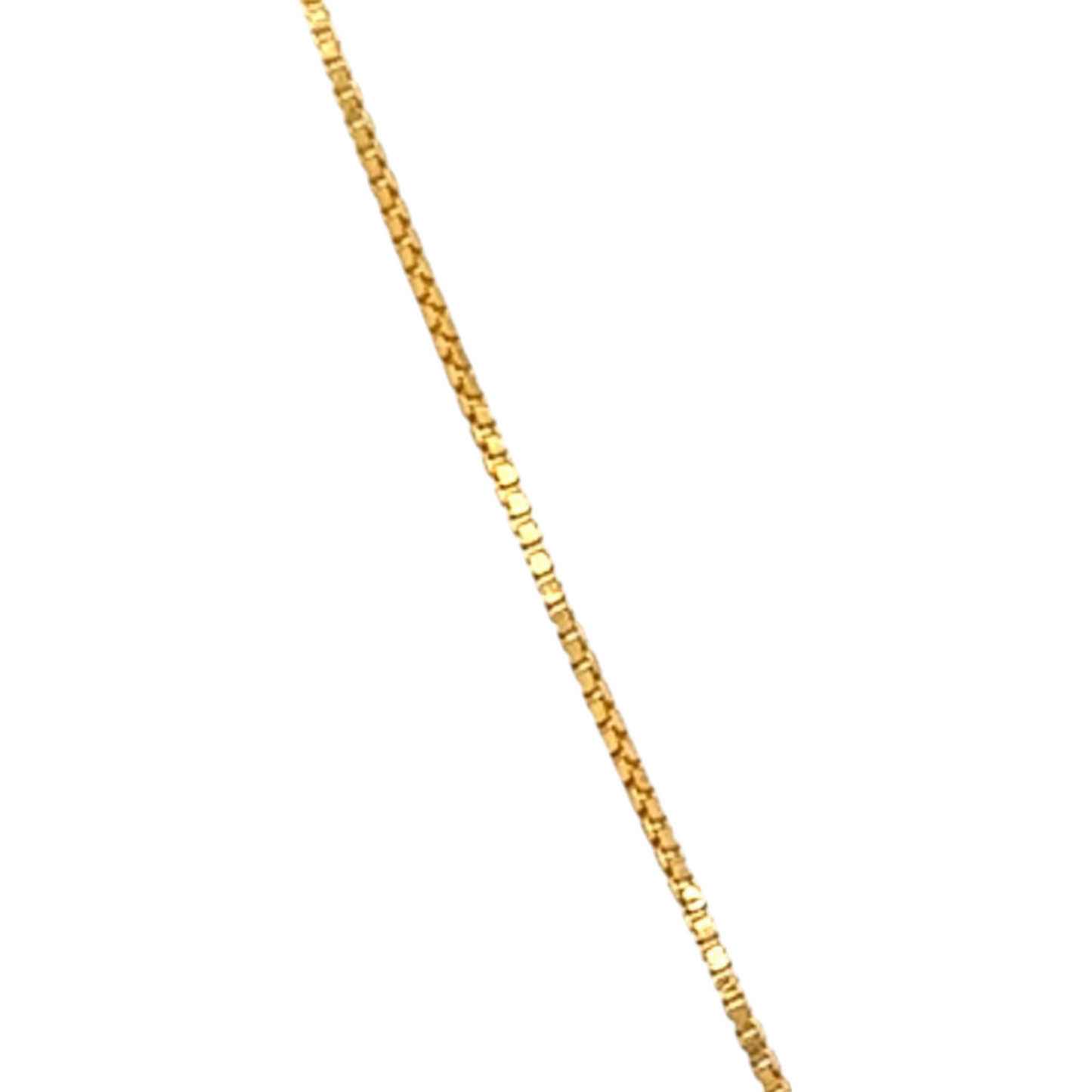 Gold Chain with Two-Tone Beaded Centerpiece