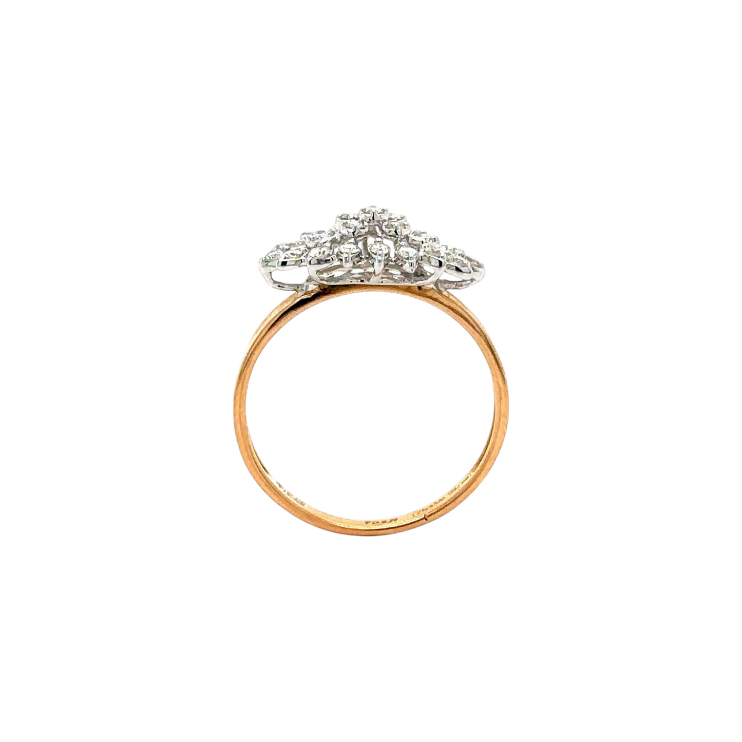 Radiant Cluster Bloom Ring