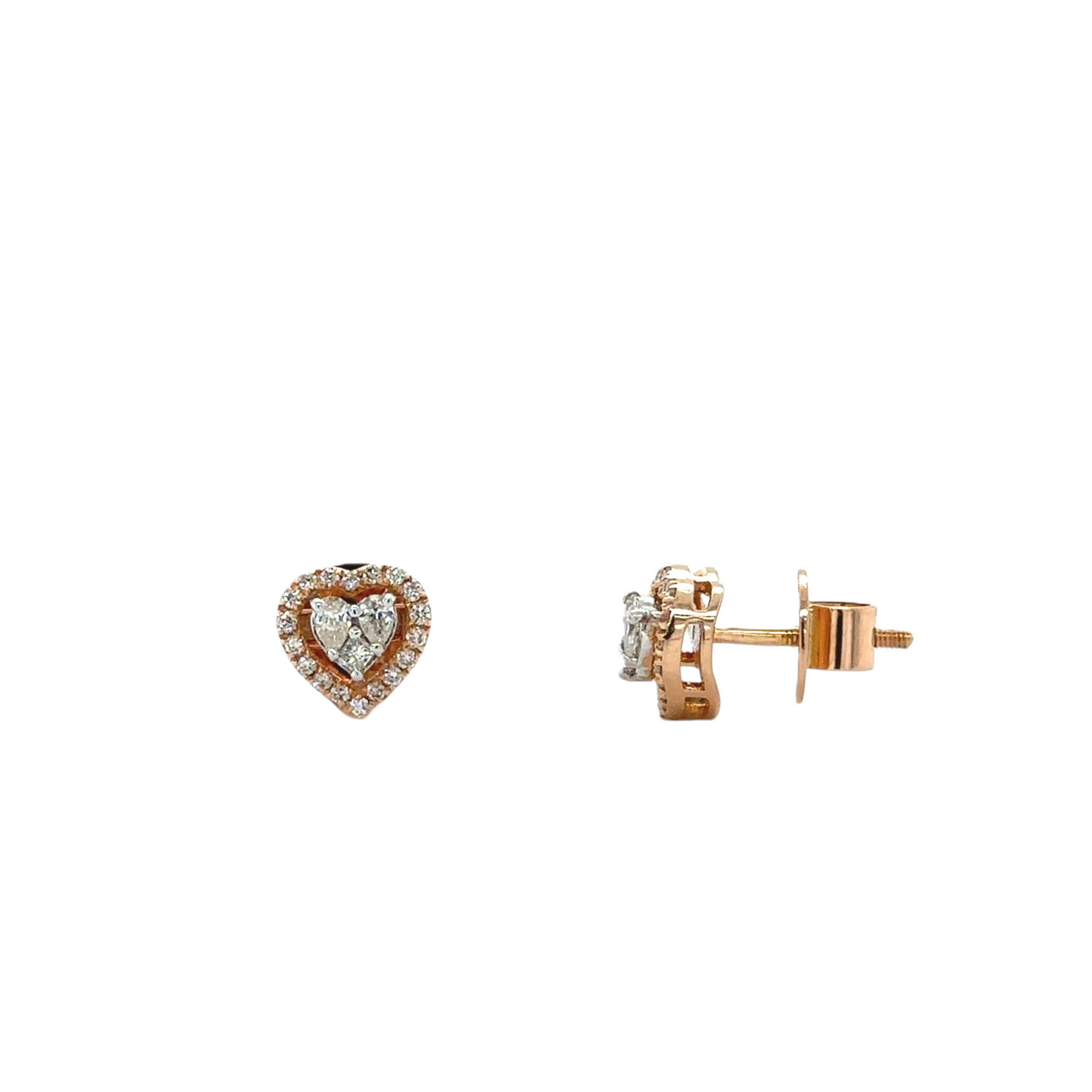 Radiant Heart Diamond Studs
