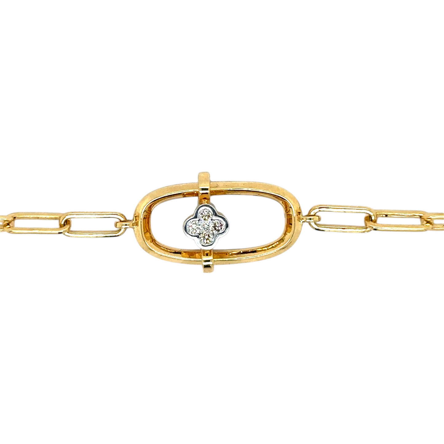 Minimalist Diamond Link Bracelet