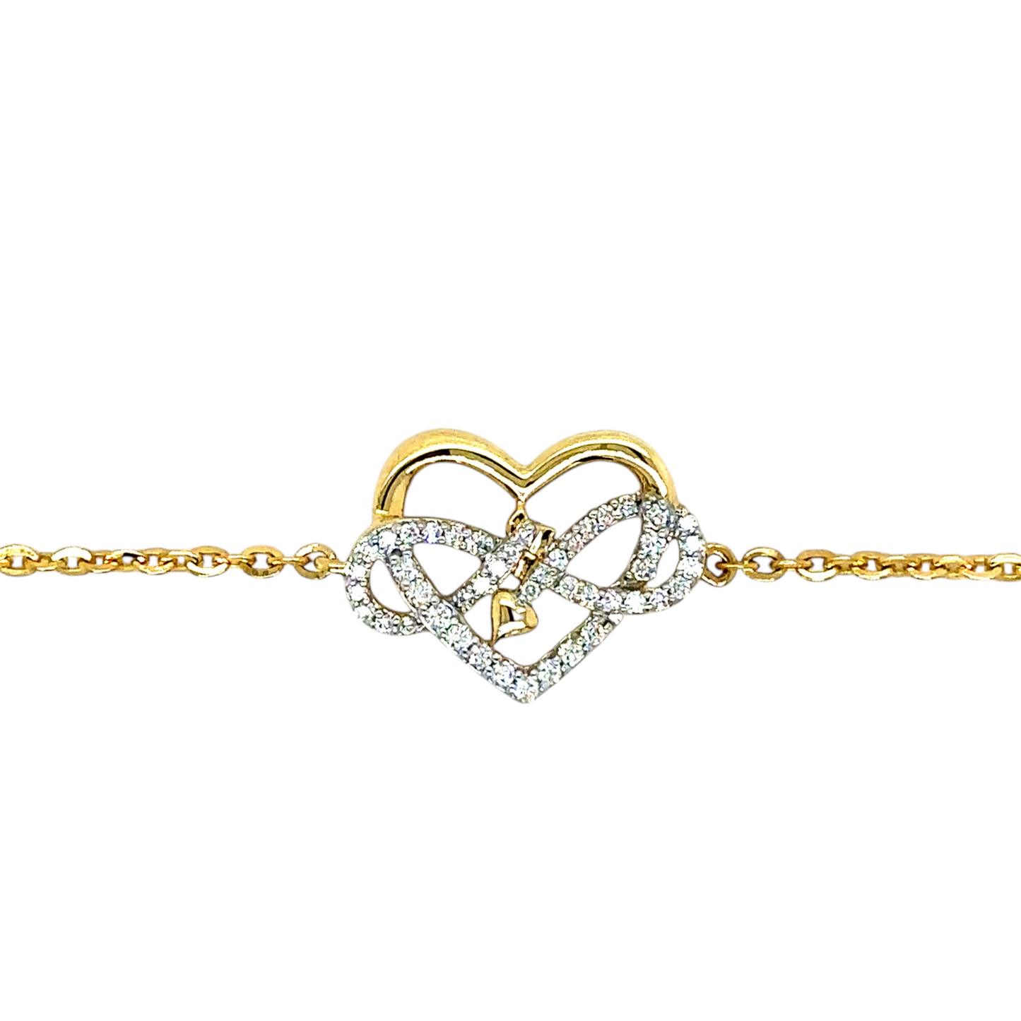 Heart-Inspired Diamond Bracelet