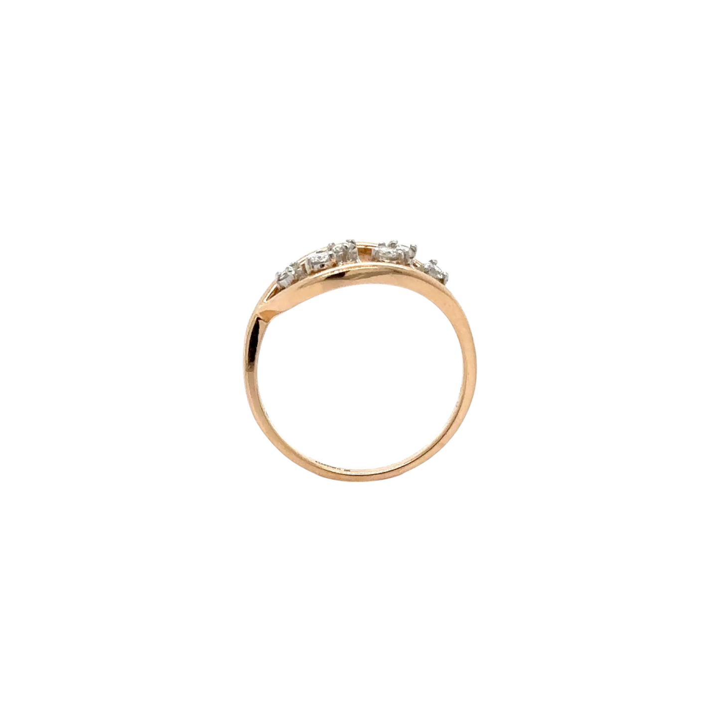 Graceful Teardrop Diamond Ring
