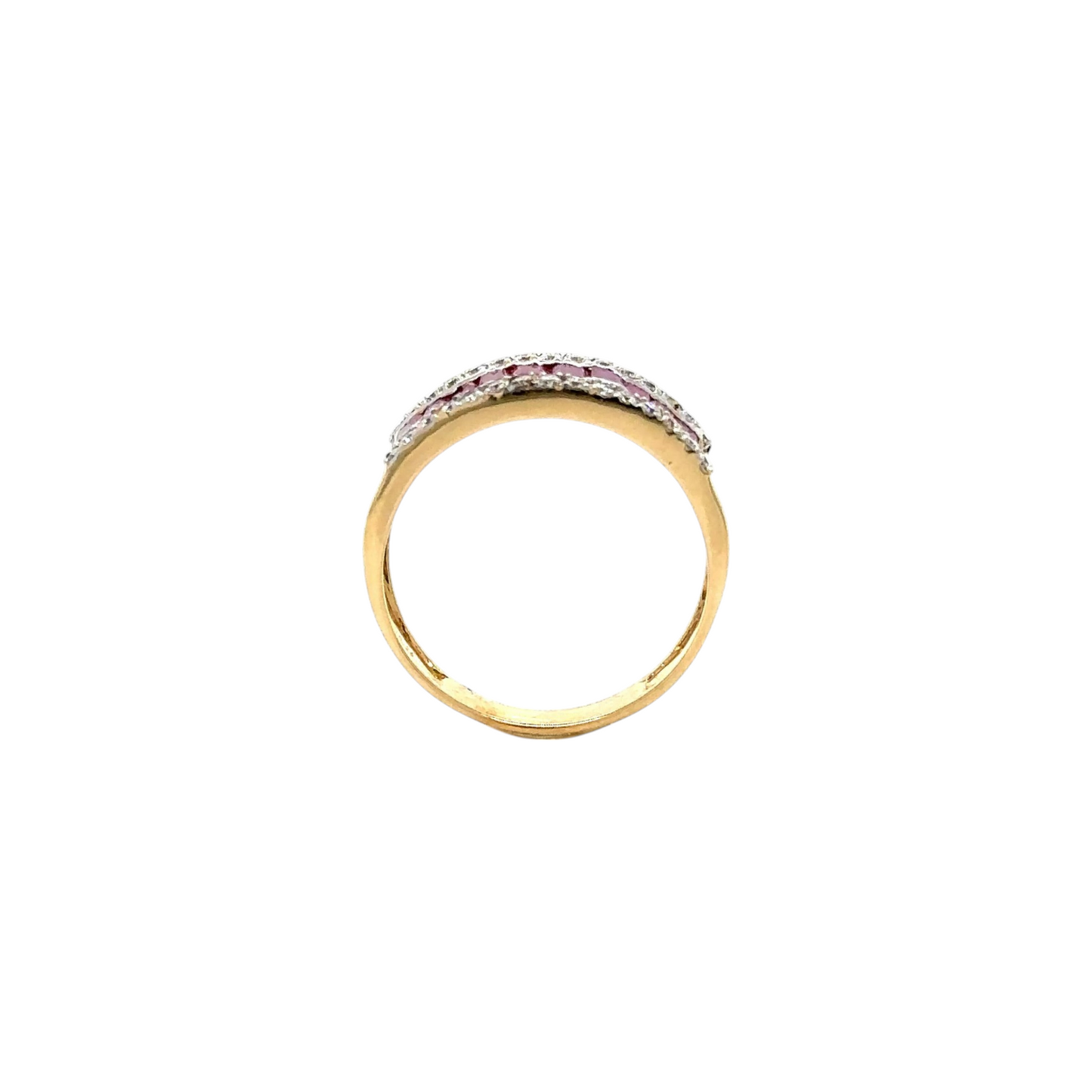 Ruby and Diamond Eternity Band