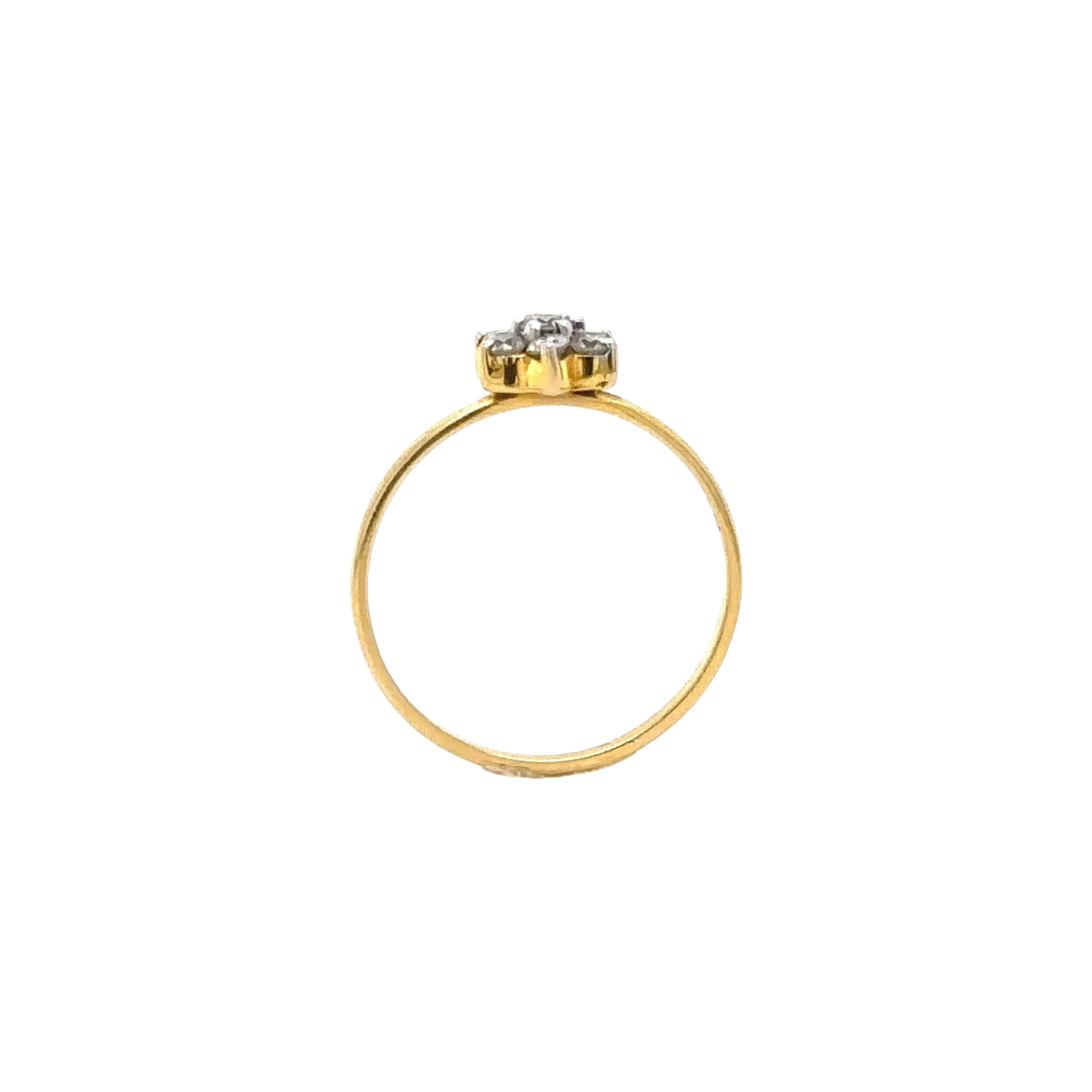 Starburst Diamond Cluster Ring