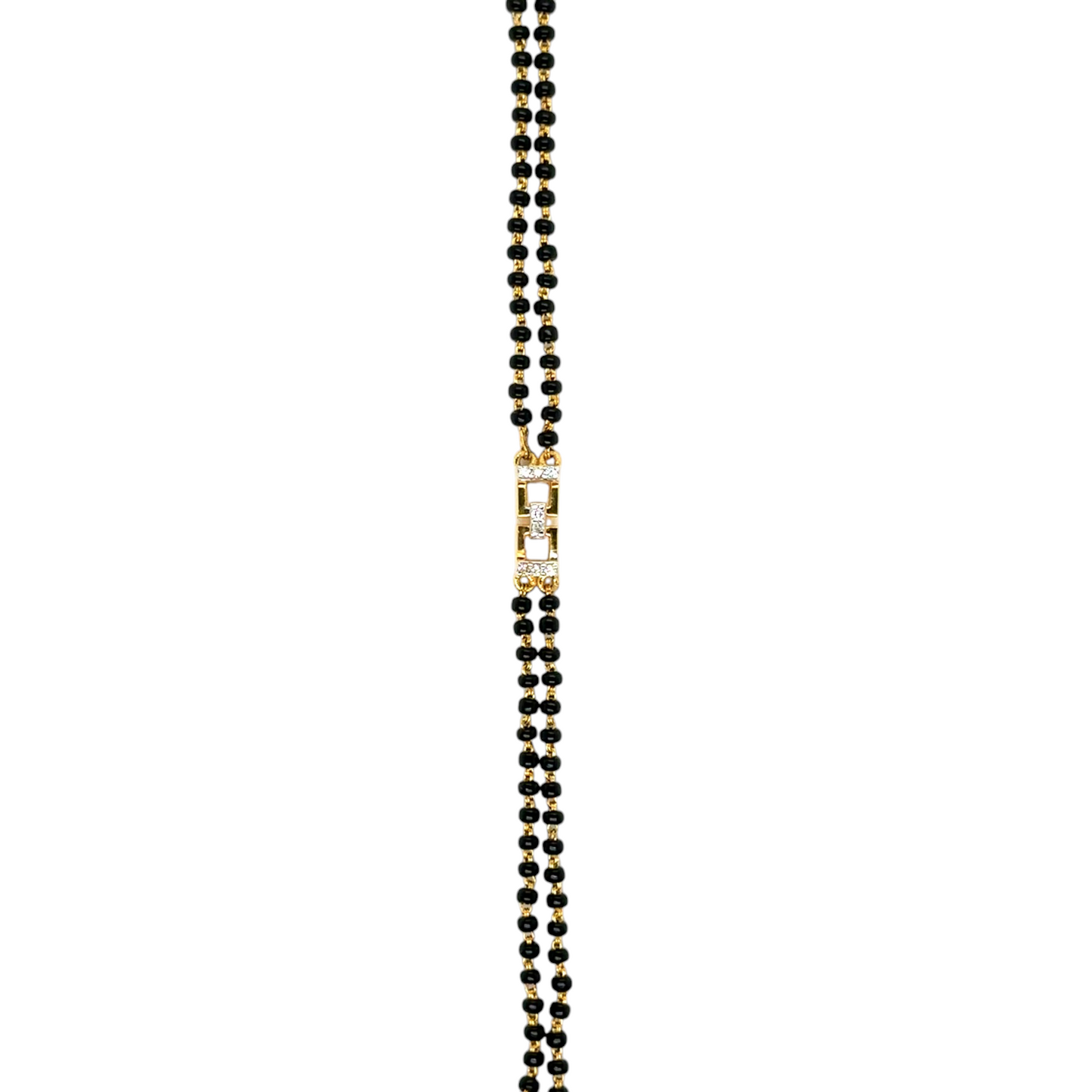 Elegant Gold and Diamond Mangalsutra Bracelet