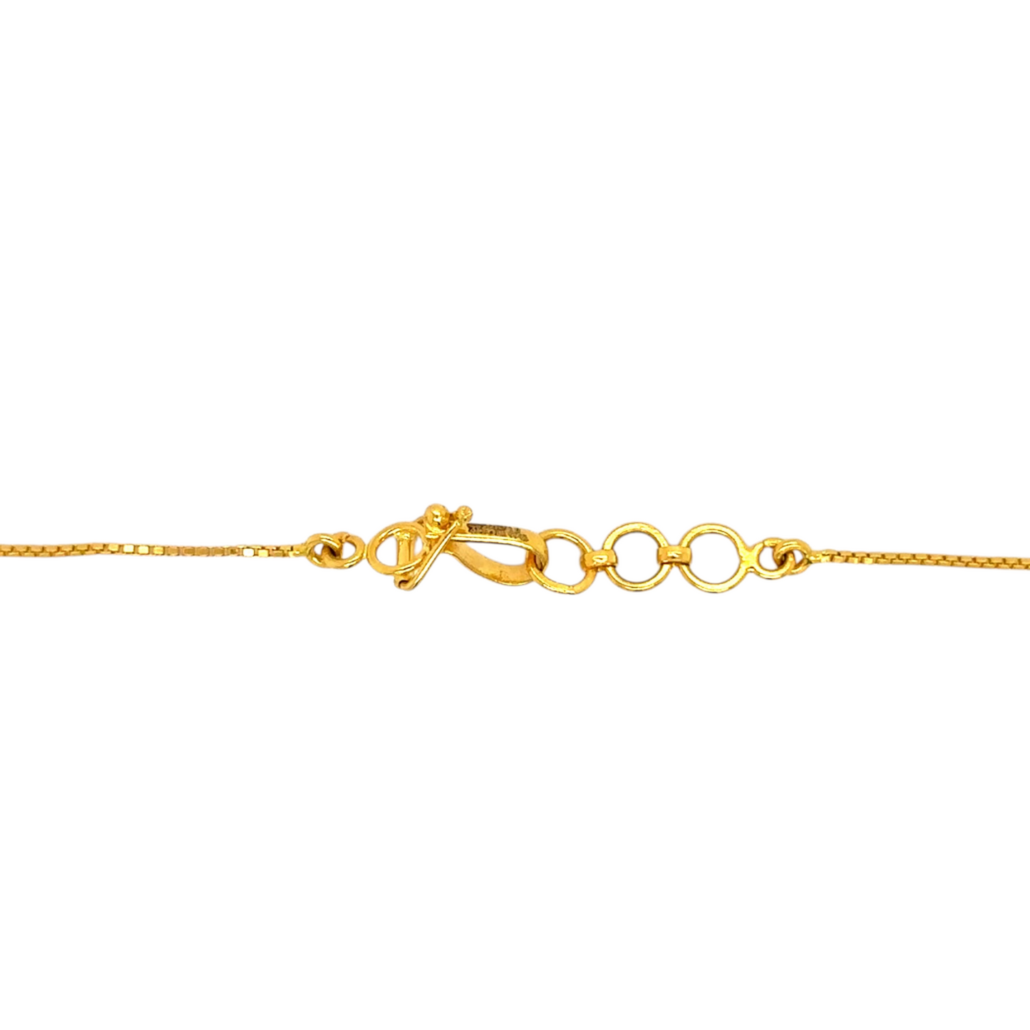 Gold Chain with Regal Ruby Centerpiece