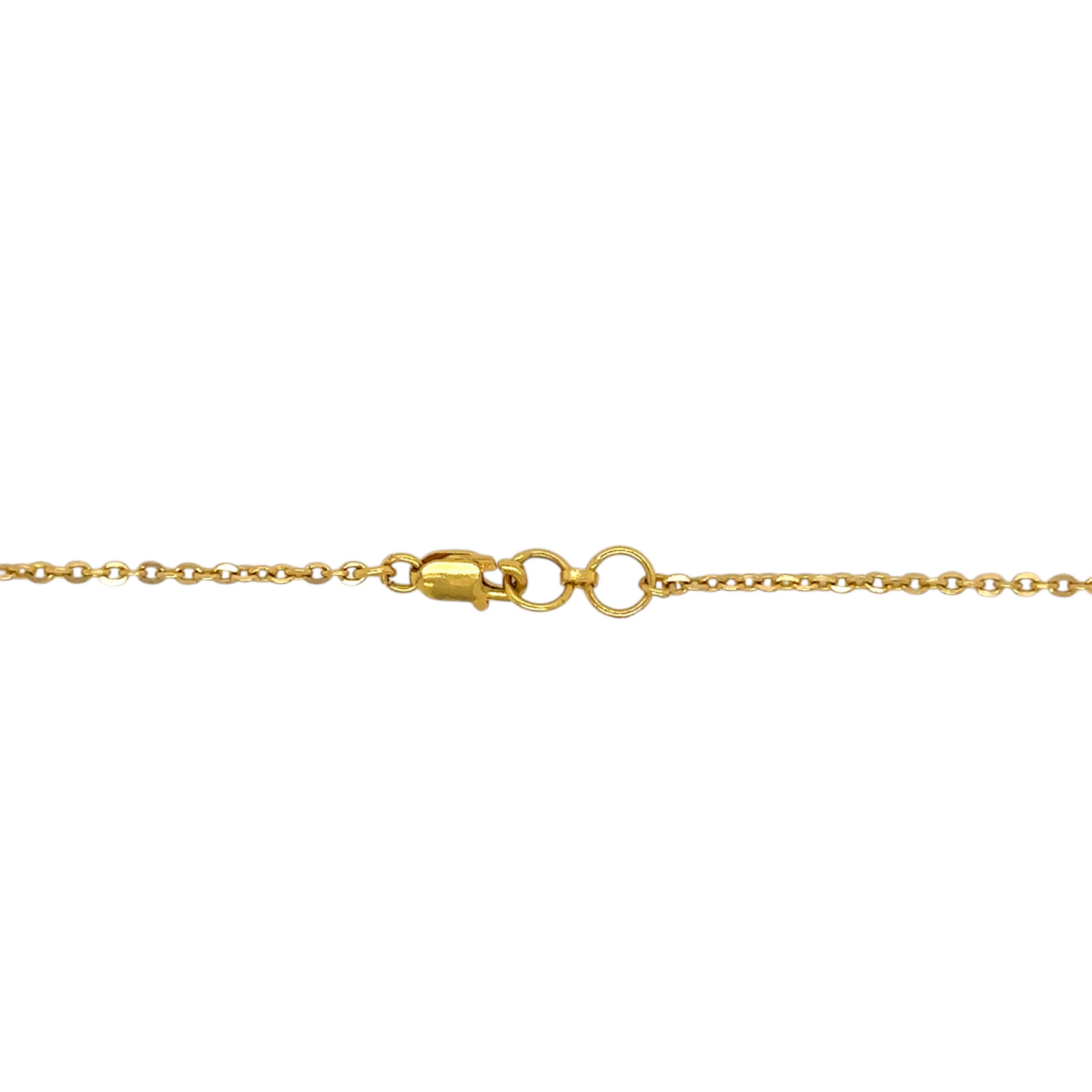 Two-Tone Gold Chain with Textured Cube Beads