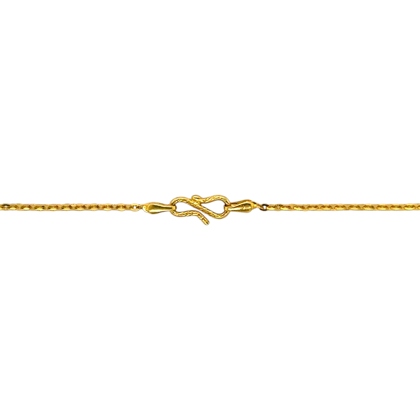 Sleek Gold Chain with Beaded Design