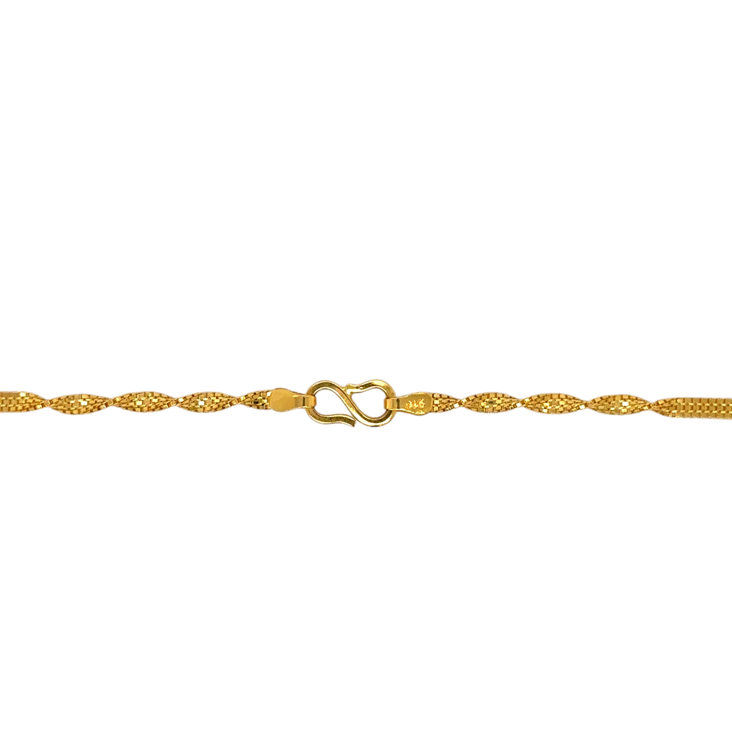 Twisted Gold Chain with Textured Detailing