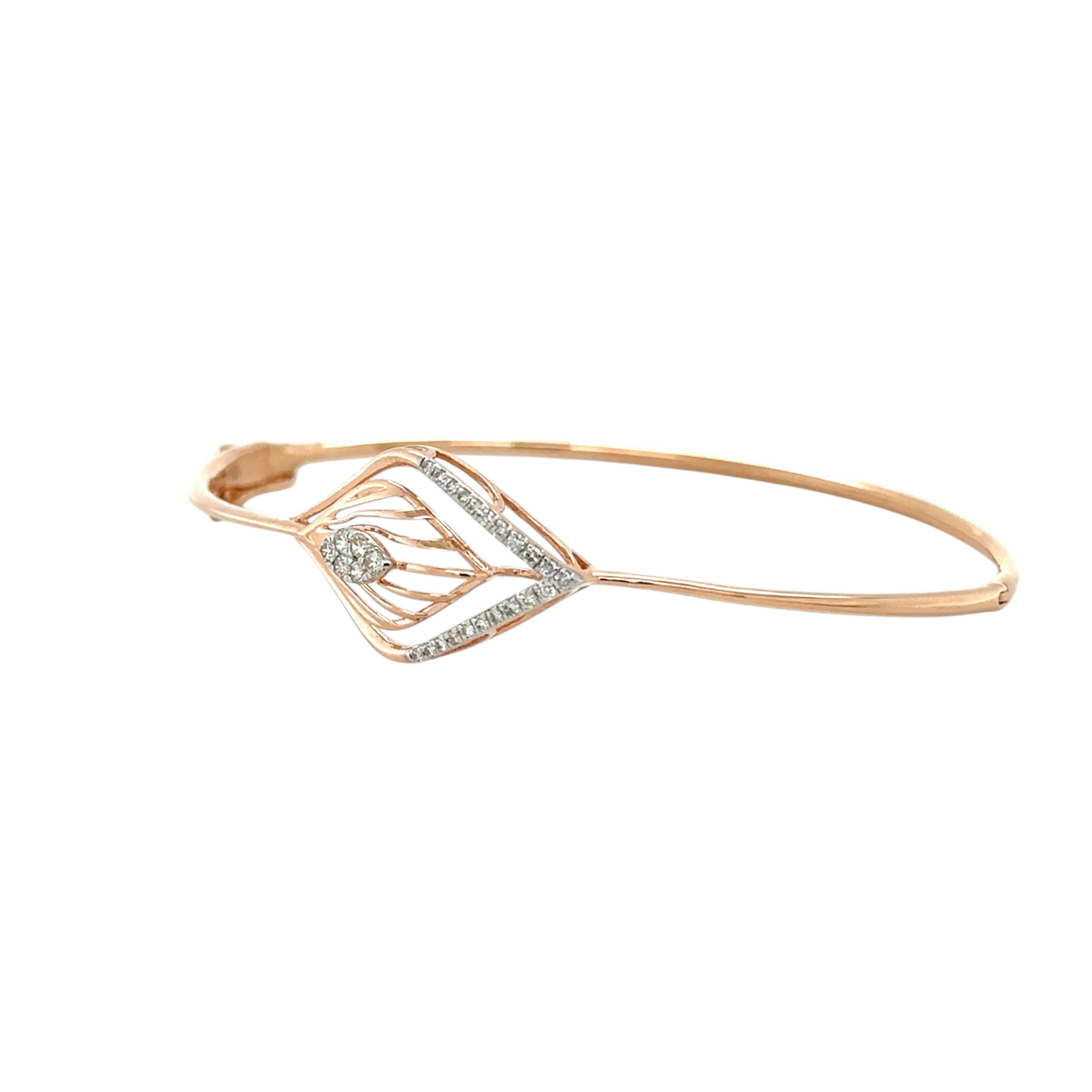 Delicate Rose Gold Diamond Drop Bracelet