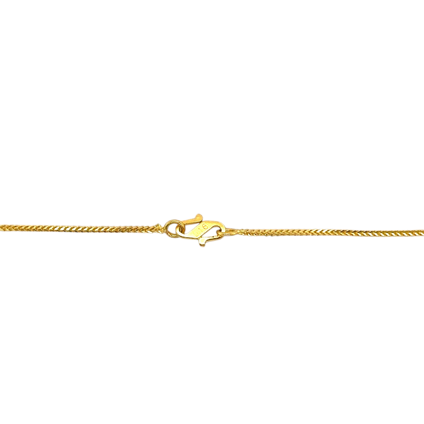 Tassel Drop Gold Chain with Beaded Charm