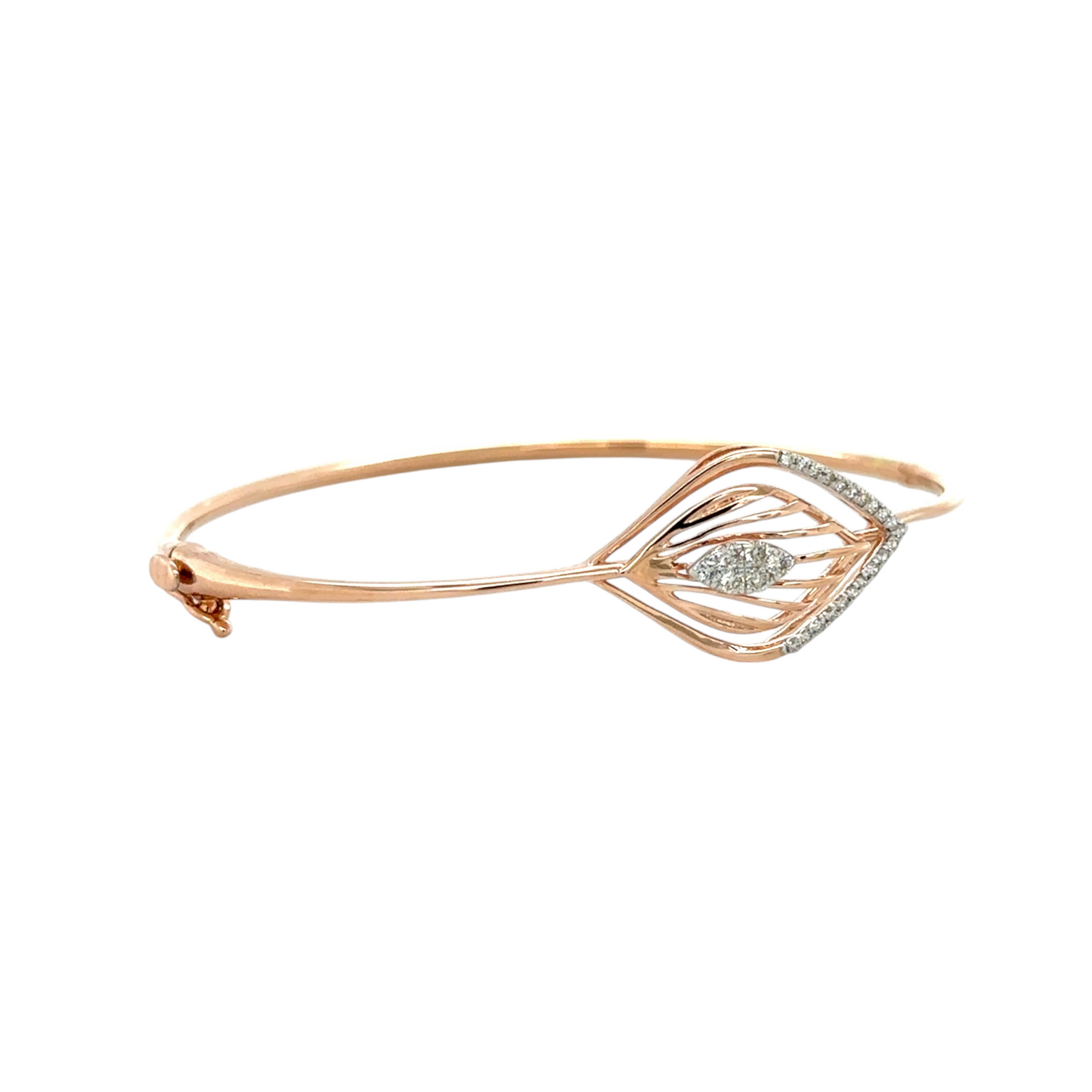 Delicate Rose Gold Diamond Drop Bracelet