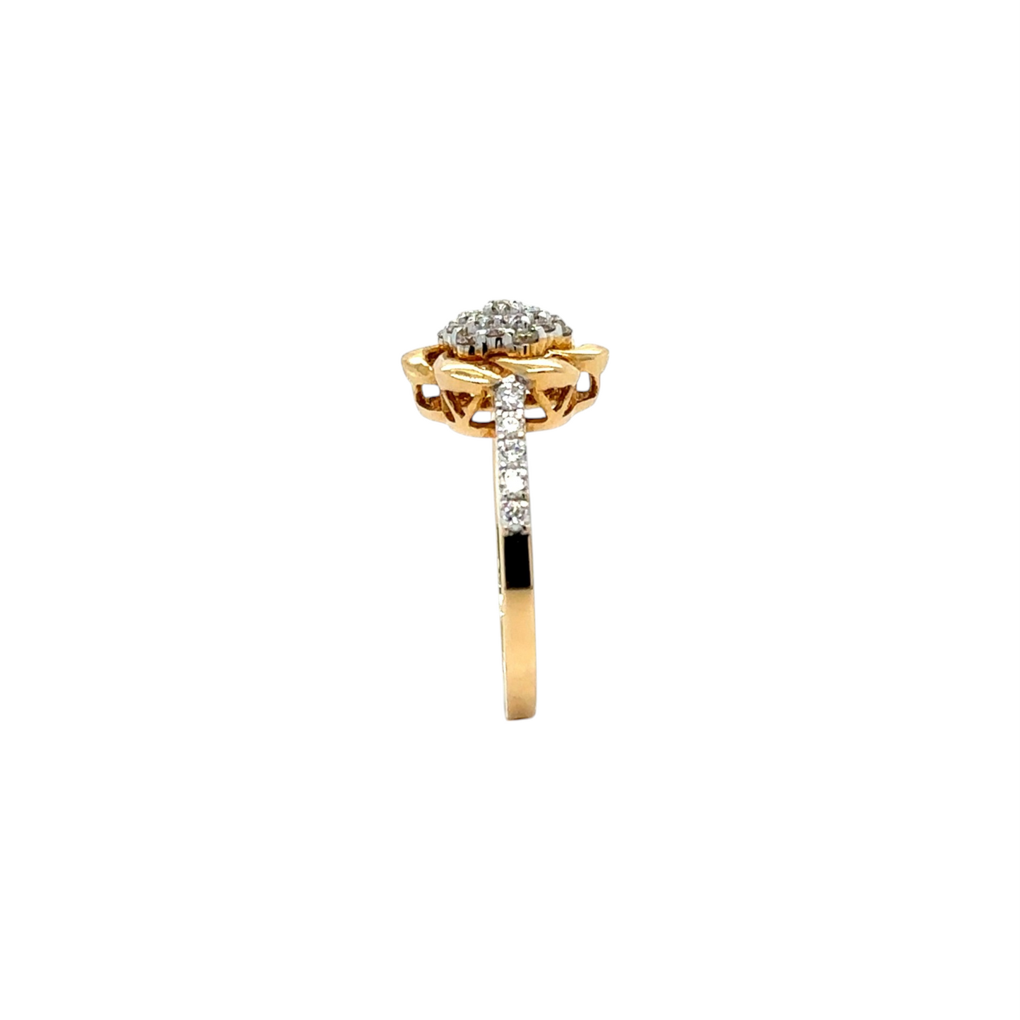 Blooming Lotus Diamond Ring