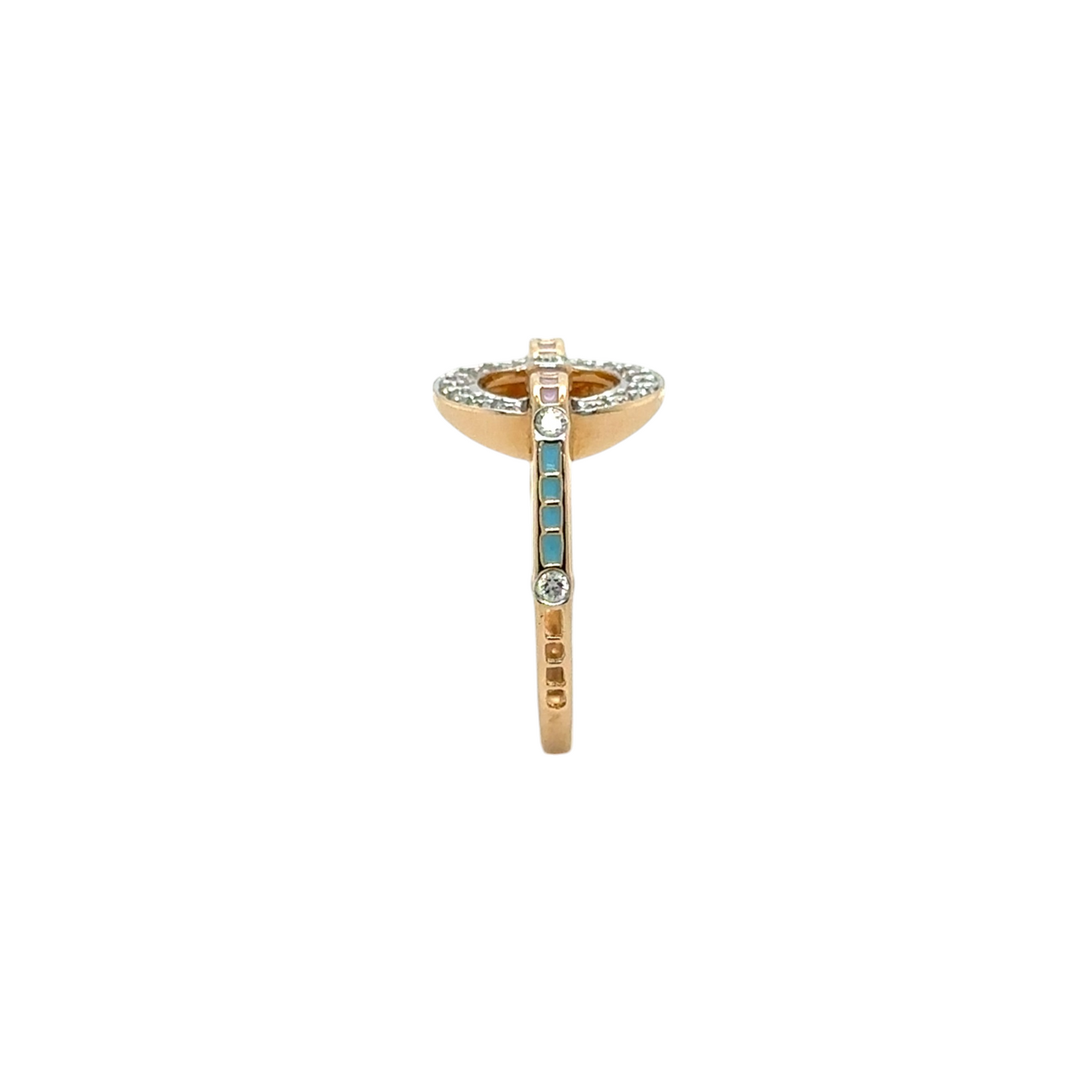 Modern Orbit Diamond Ring