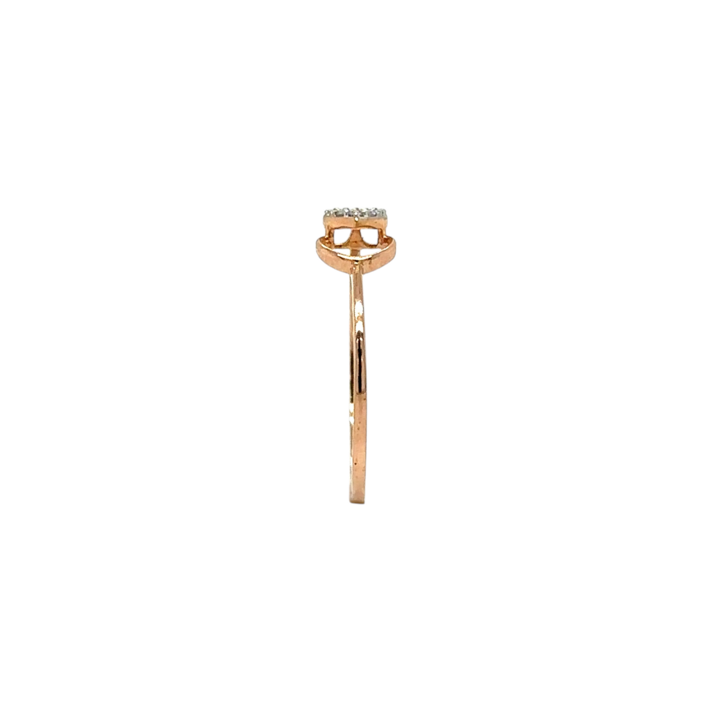 Minimalist Heart Diamond Ring