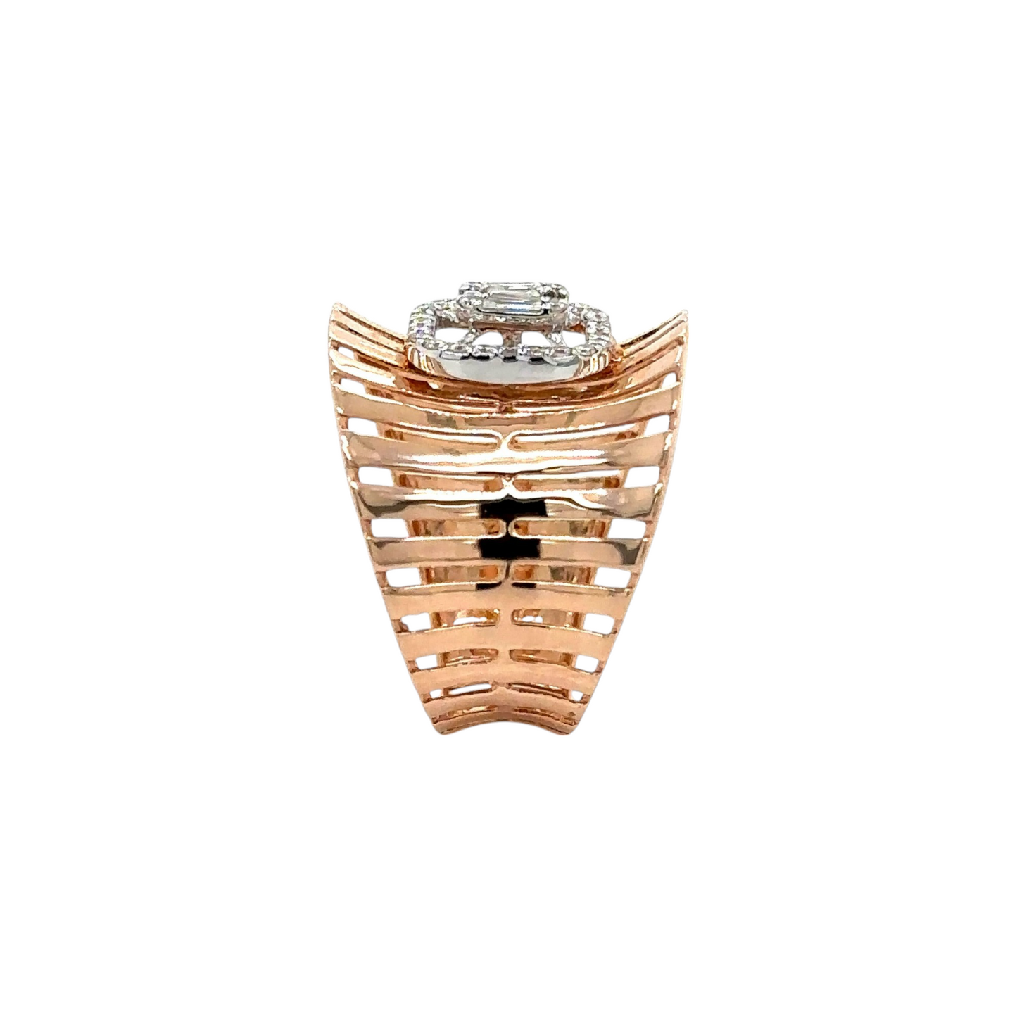 Radiant Wide Band Diamond Ring