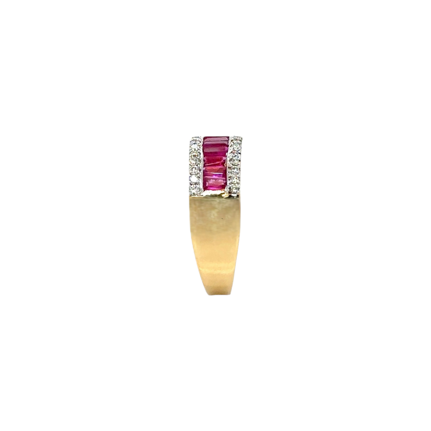 Ruby and Diamond Eternity Band