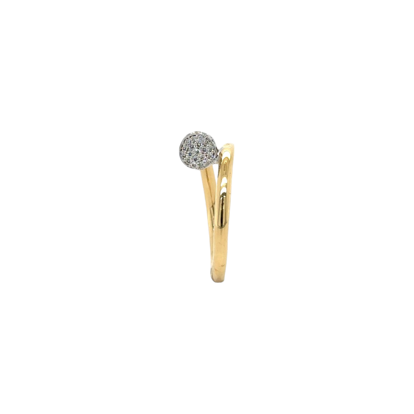 Sleek Nail-Inspired Diamond Ring