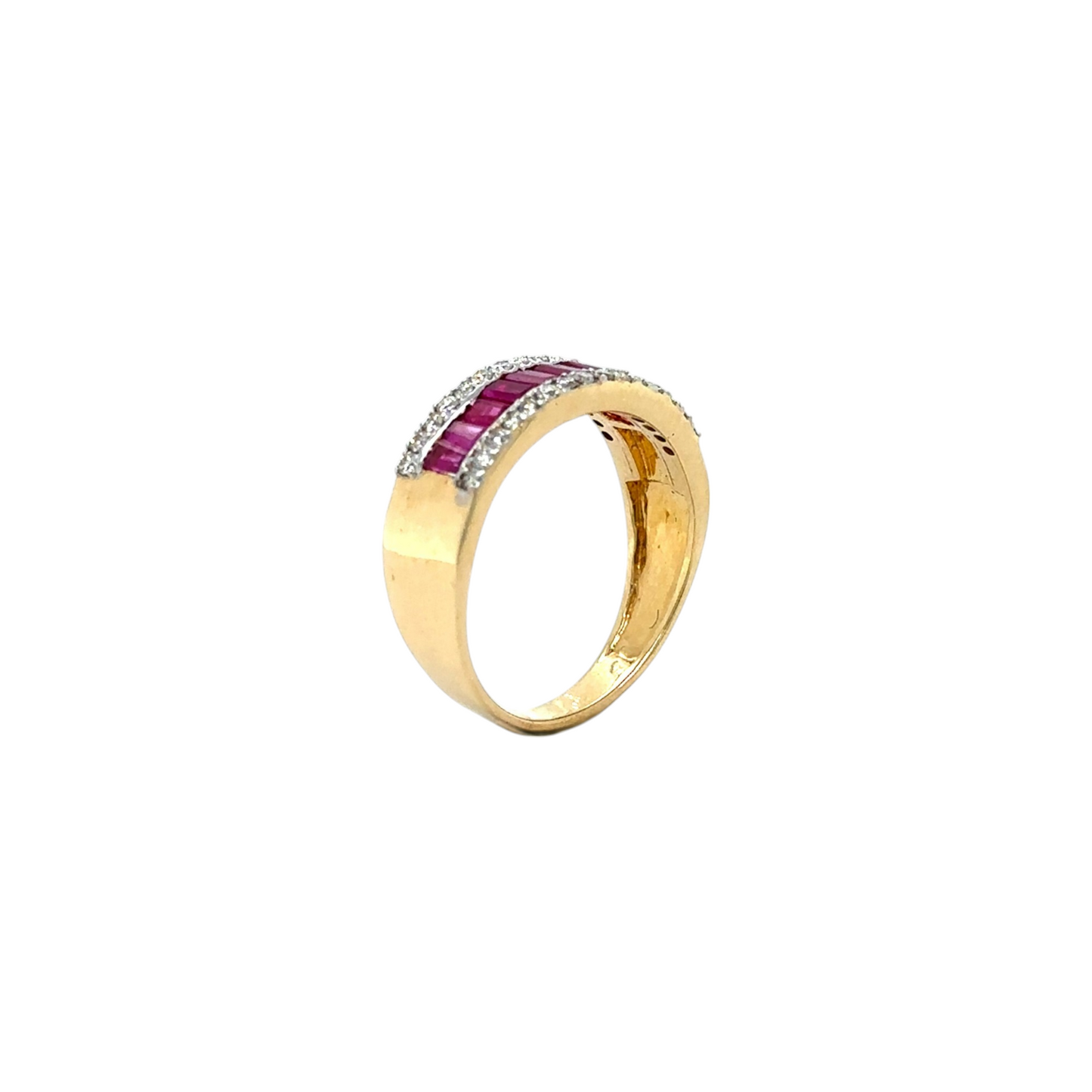 Ruby and Diamond Eternity Band