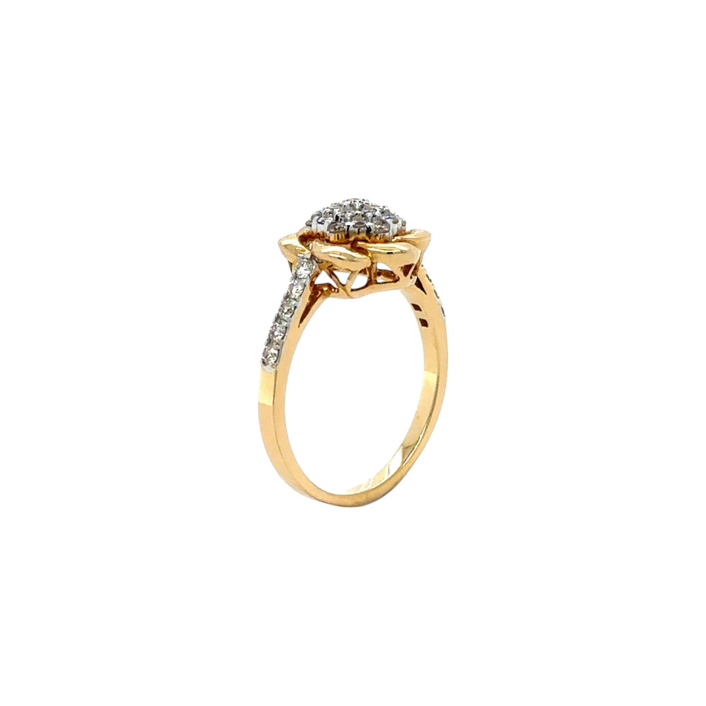 Blooming Lotus Diamond Ring