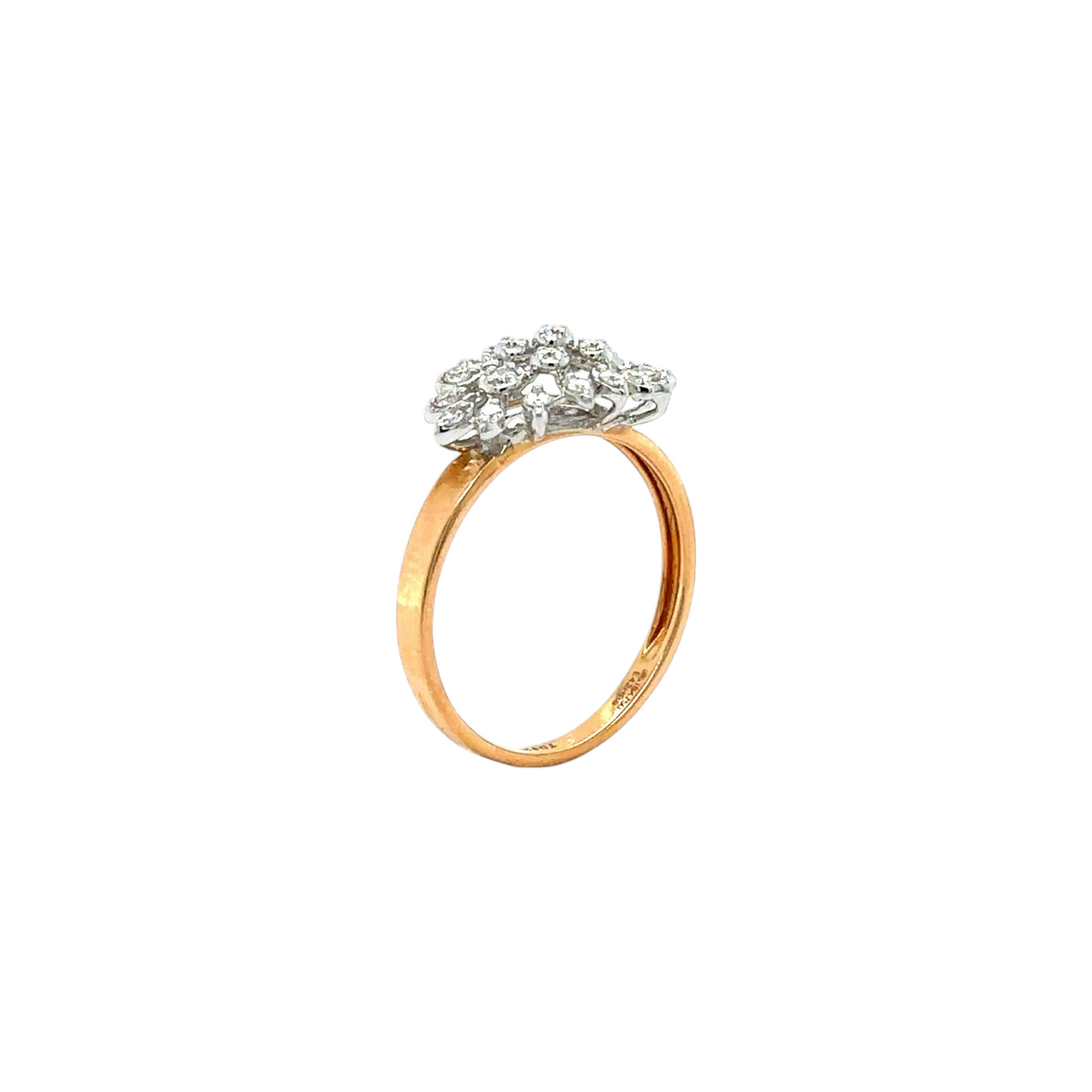 Radiant Cluster Bloom Ring