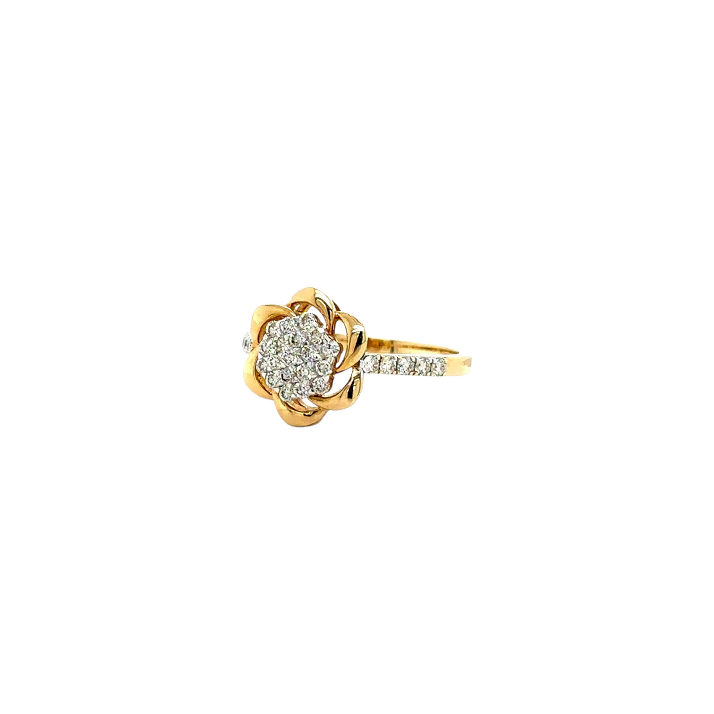Blooming Lotus Diamond Ring