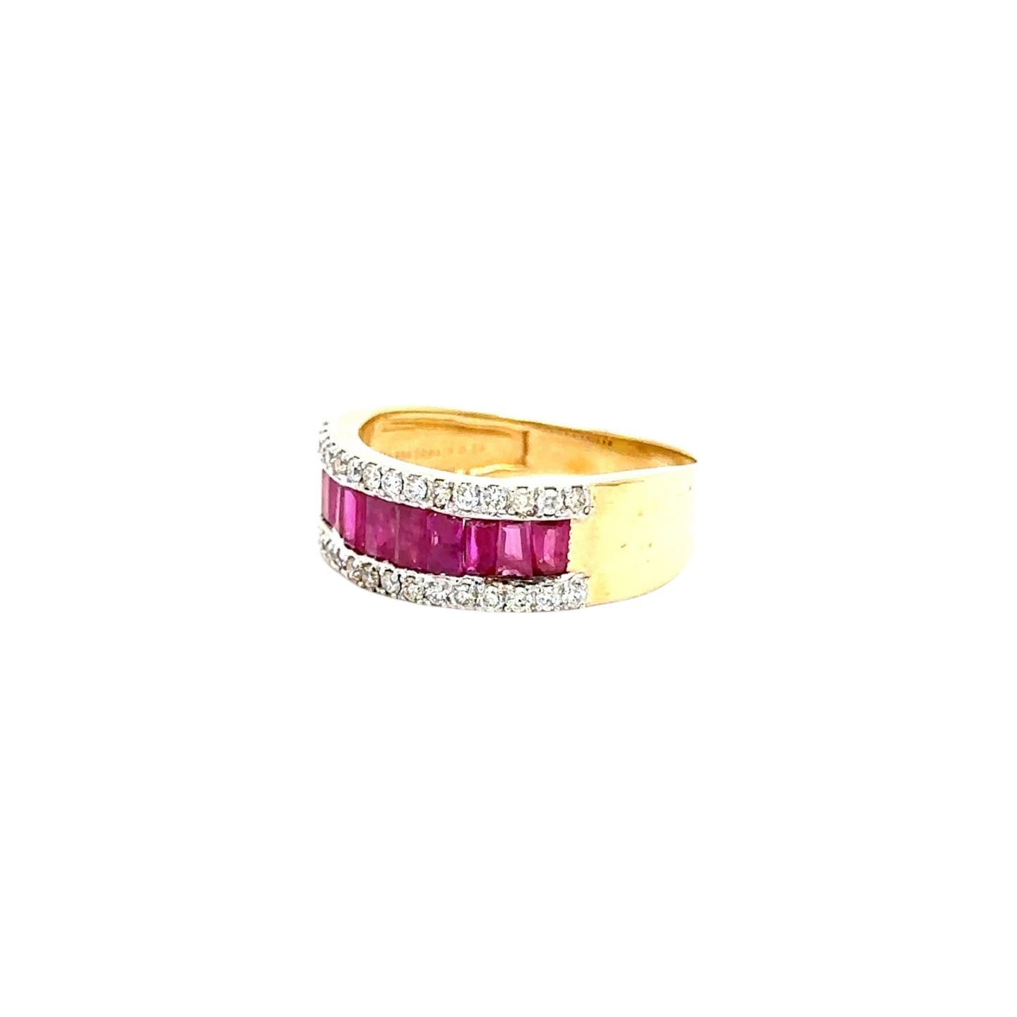 Ruby and Diamond Eternity Band