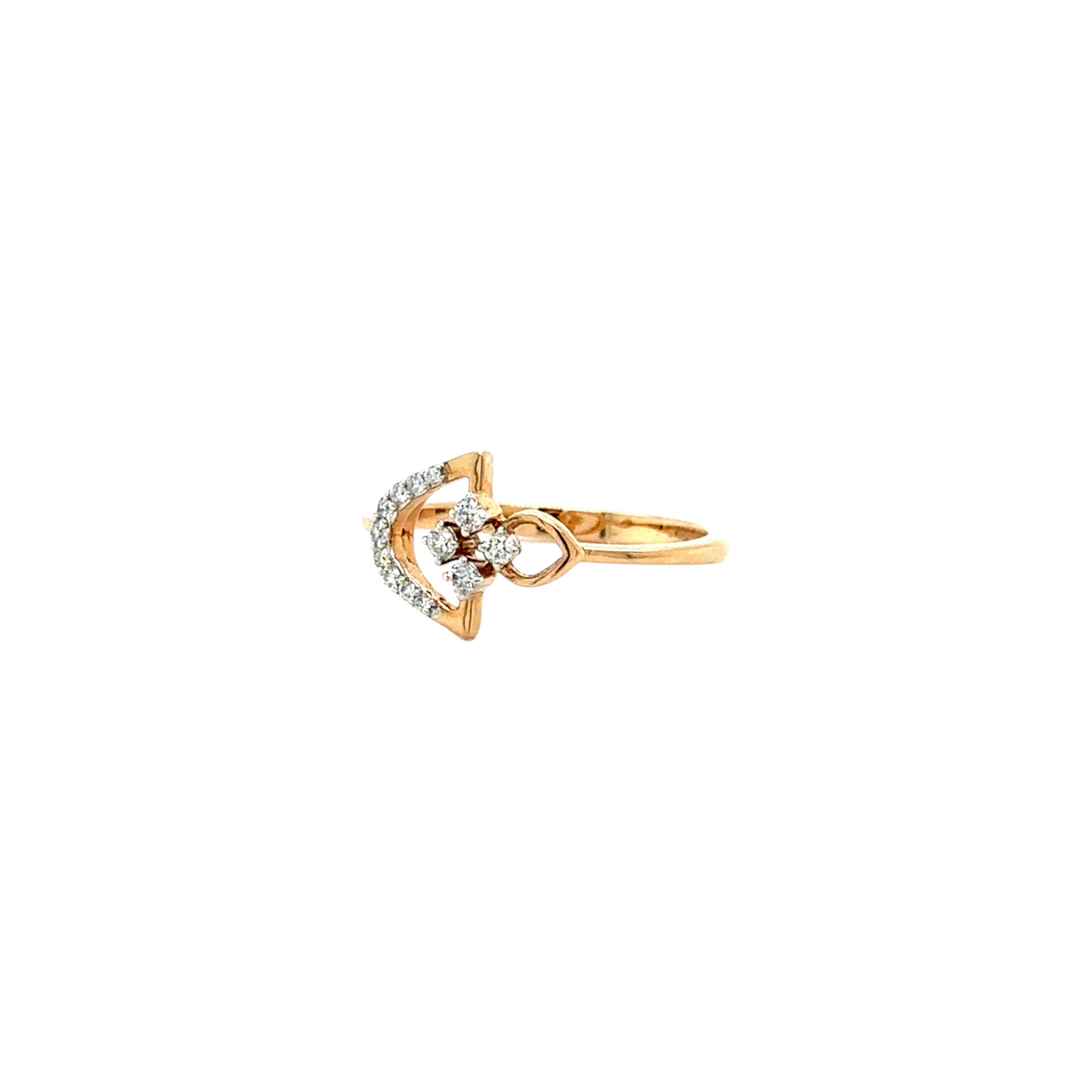 Delicate Floral Diamond Ring