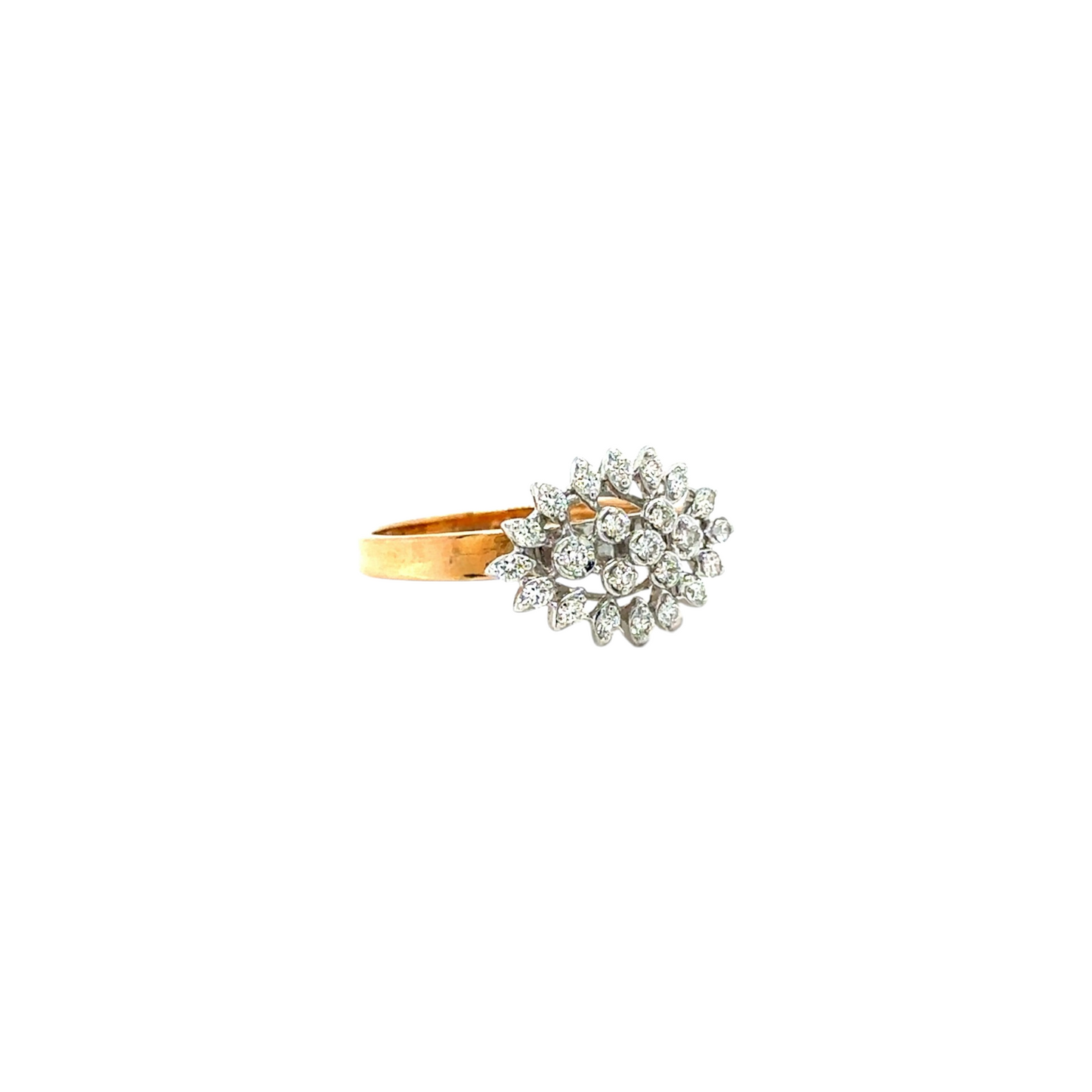 Radiant Cluster Bloom Ring