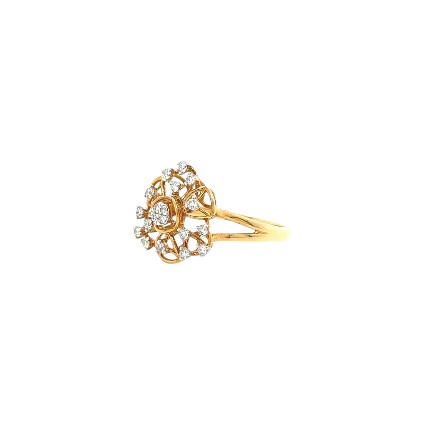 Ethereal Floral Diamond Ring