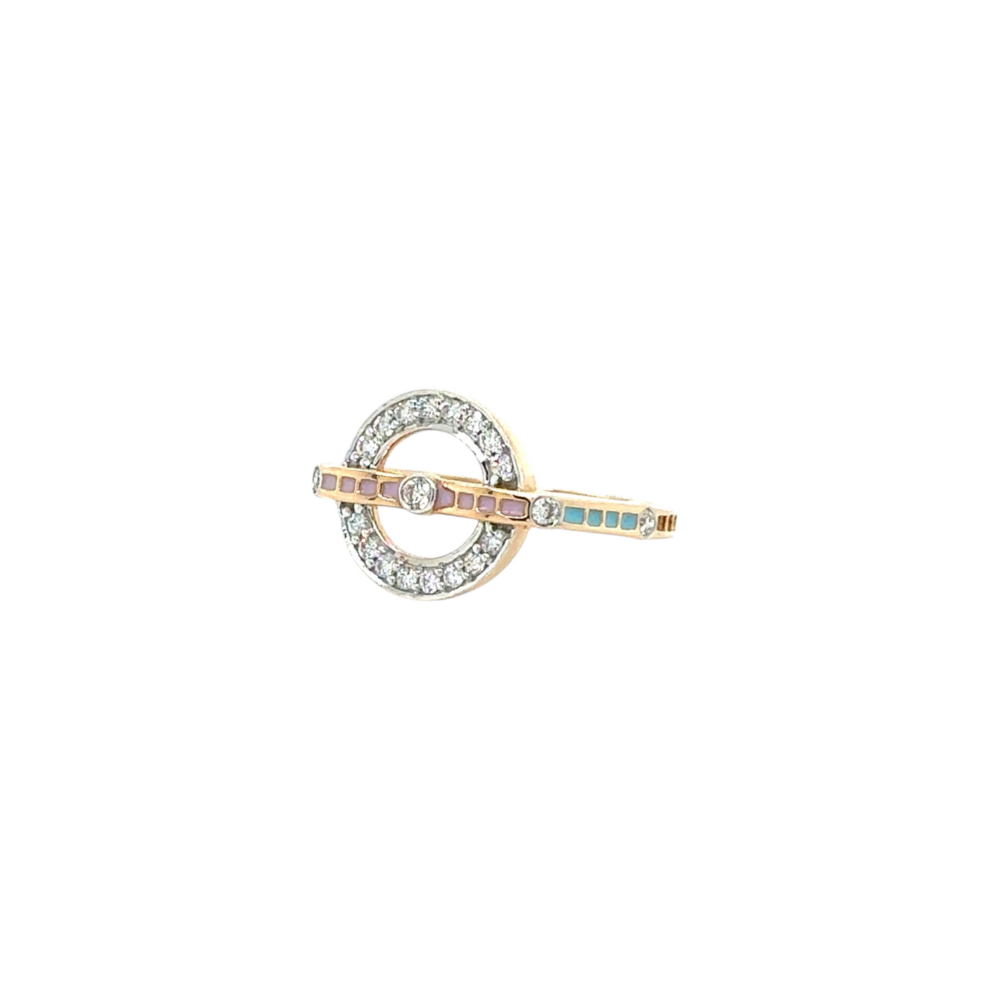 Modern Orbit Diamond Ring