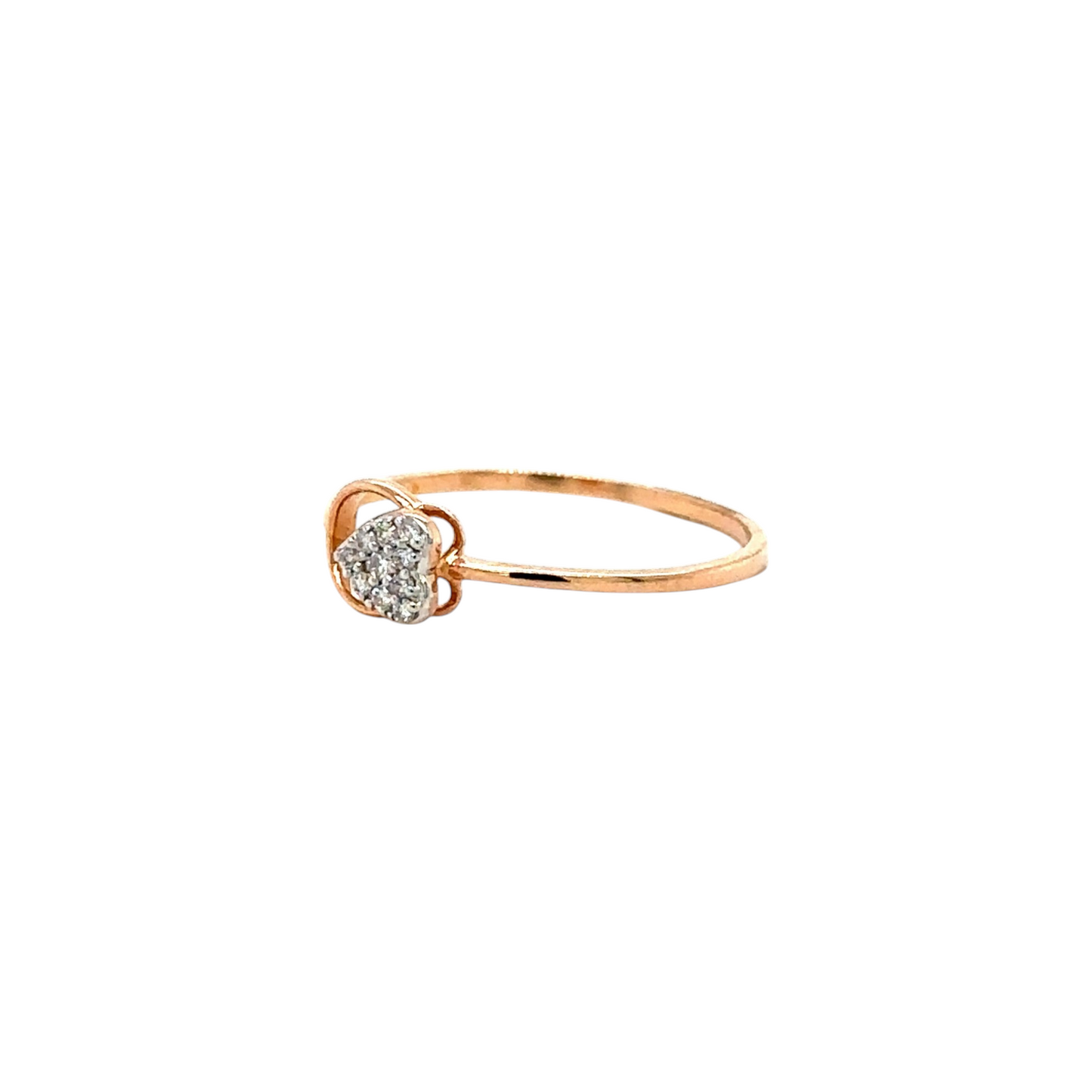 Minimalist Heart Diamond Ring