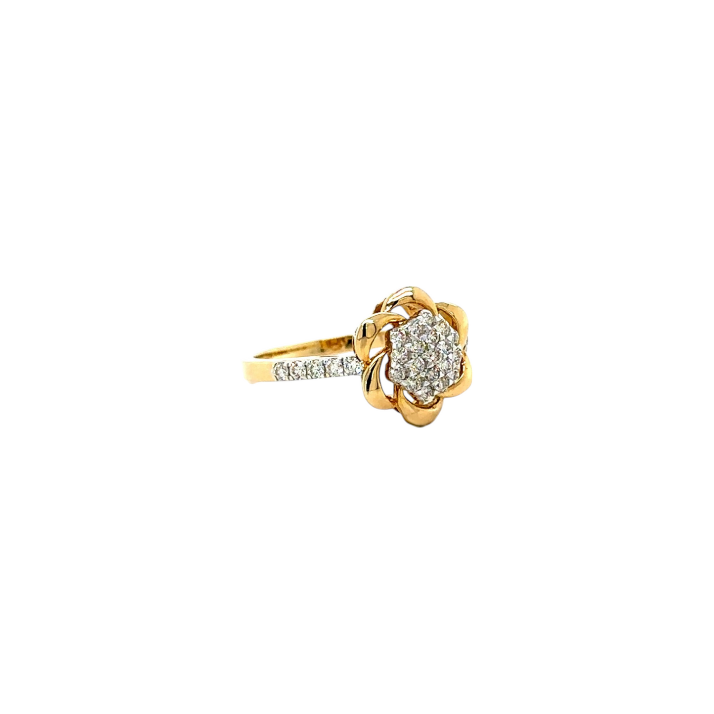 Blooming Lotus Diamond Ring