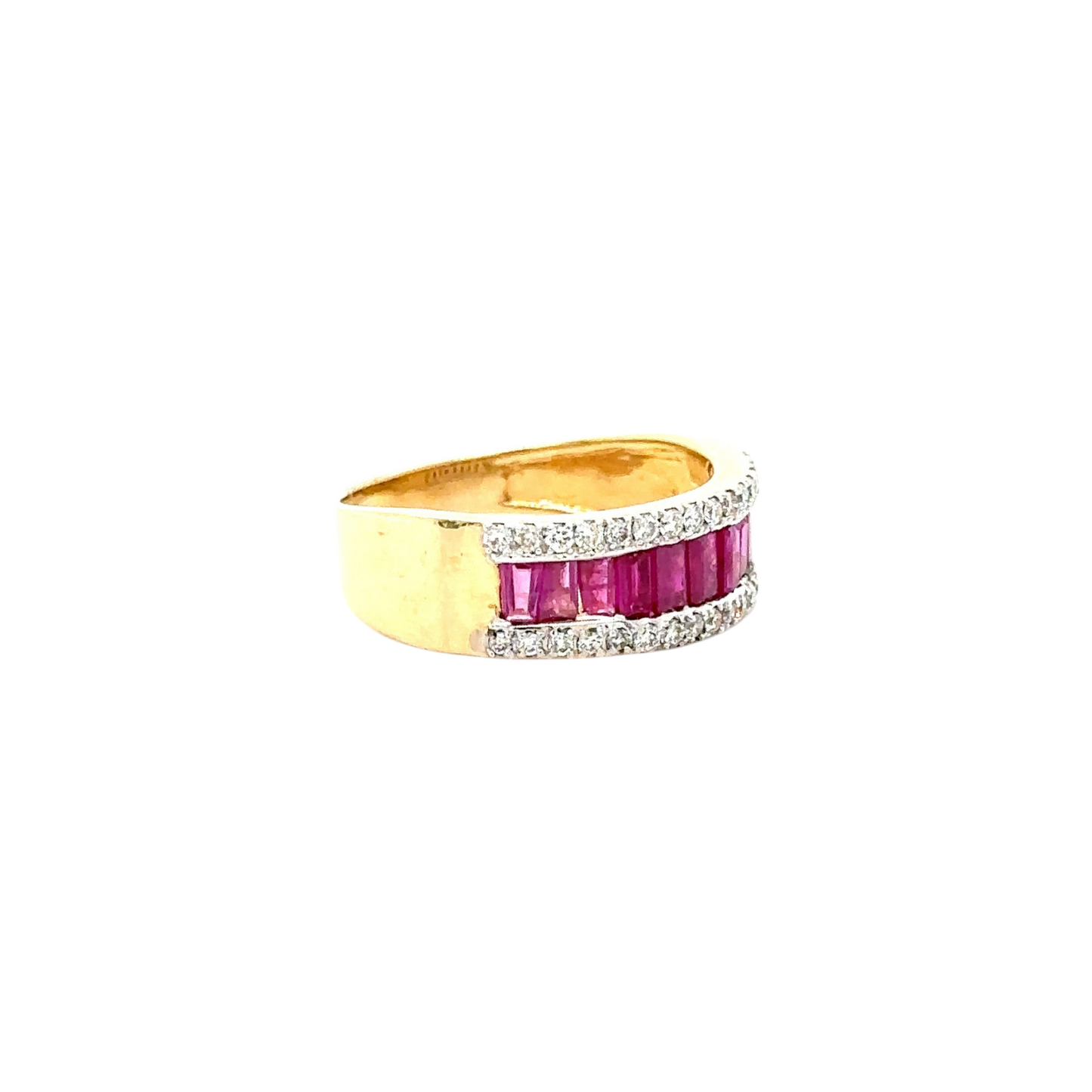 Ruby and Diamond Eternity Band